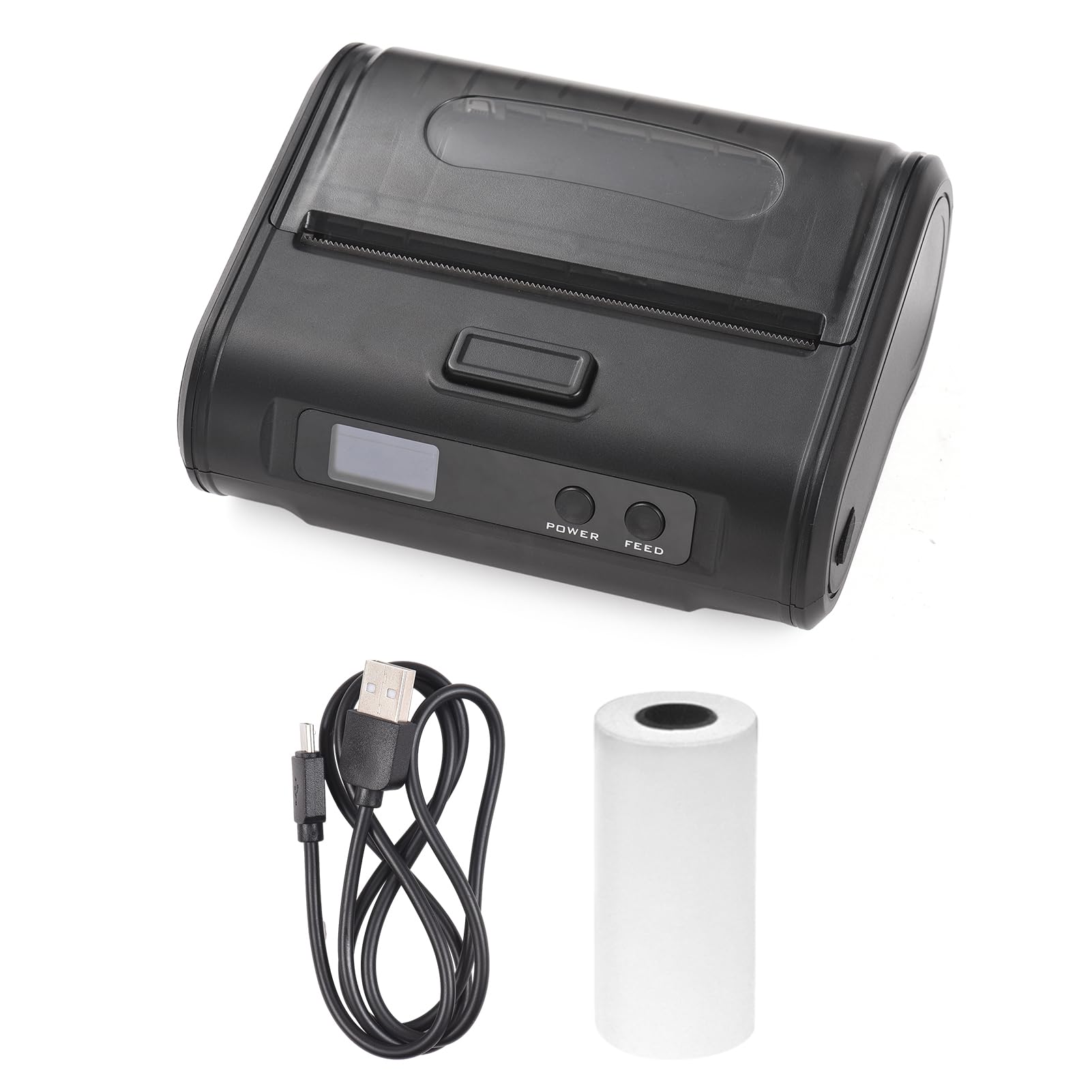 MP110 Wireless Thermal Receipt Printer - 4-inch 110mm Portable Bluetooth/USB Printer for Small Business, Market & Retail Stores | Supports Continuous/Perforated/Gap Paper | 203dpi High Resolution | Perfect for POS, Mobile Payments & On-the-Go Receipt Printing