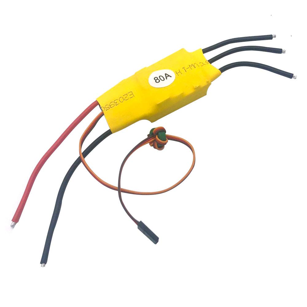 80A 2-6S Lipo Brushless ESC Speed Controller for RC Airplane Drone - High Performance Electronic Speed Control for FPV Racing and Aerial Photography