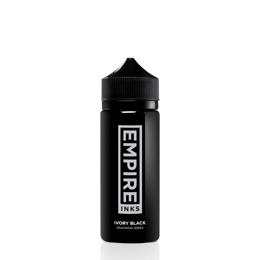 Empire Inks Graywash Series - Ivory Black Tattoo Ink for Professional Artists & Tattoo Shops | Perfect for Realism, Shading & Fine Line Work