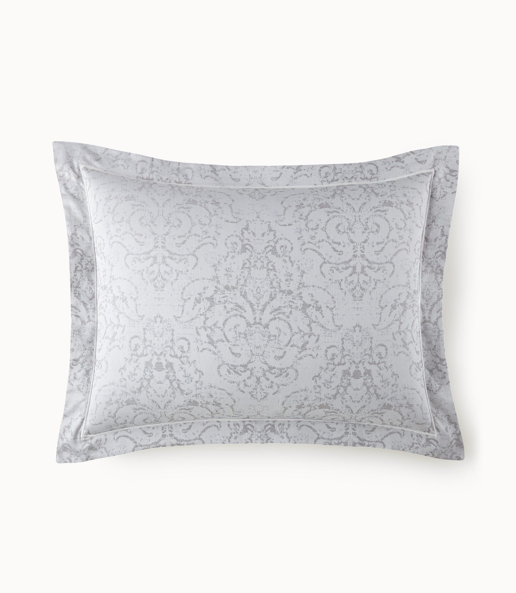 Bella Damask Sham - Luxury 100% Cotton Decorative Pillow Cover for Bedroom & Living Room - Elegant Home Decor for Sofa, Couch, and Bed