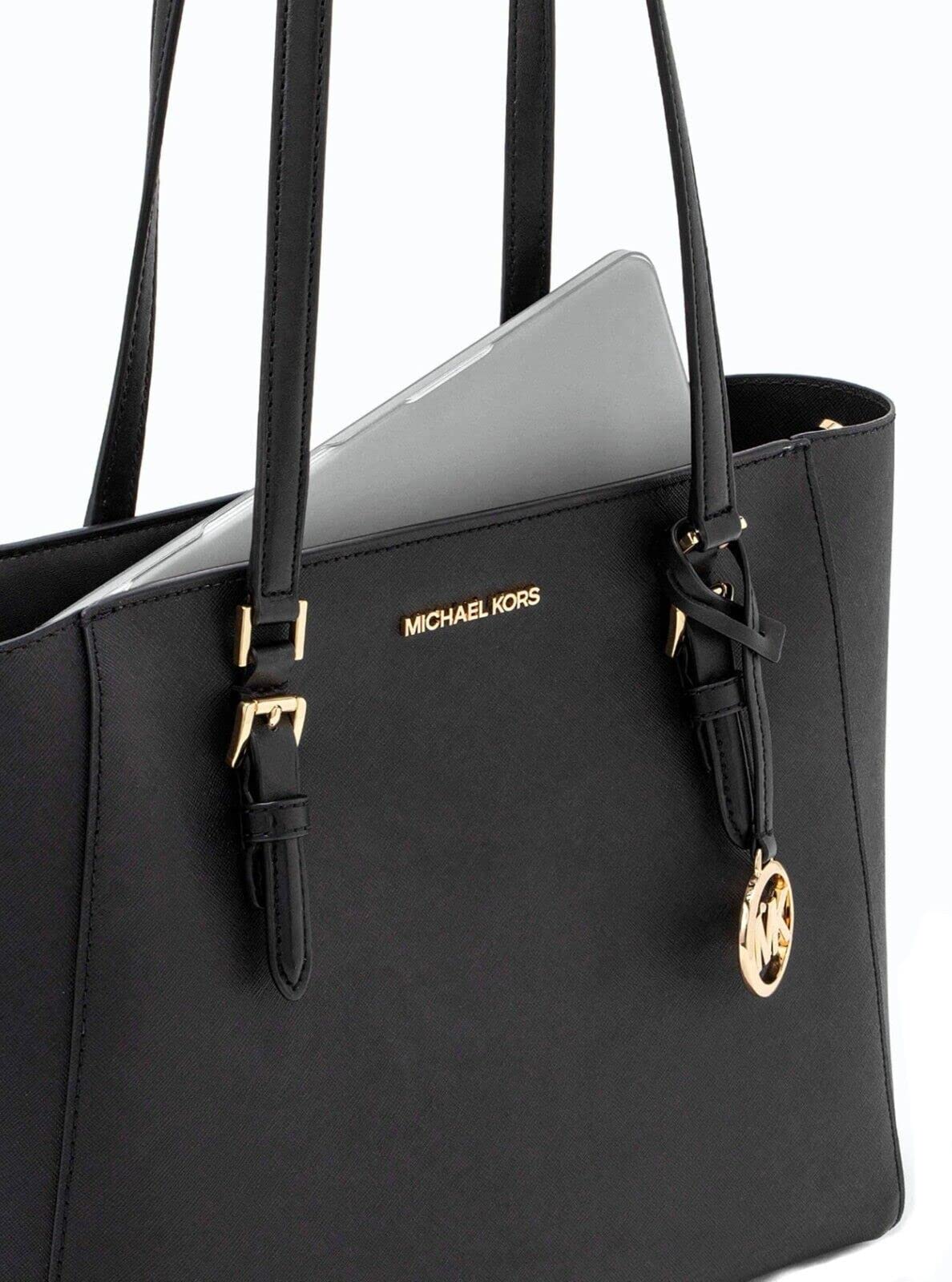Michael Kors Charlotte Large 3-in-1 Tote Crossbody Handbag - Genuine Leather Purse for Women, Convertible Shoulder Bag with Removable Strap, Perfect for Work, Travel & Everyday Use