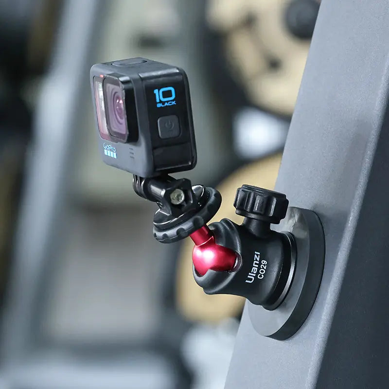 Ulanzi C062GBB1 Magnetic Camera Mount for GoPro, DJI, Action Cameras - Secure & Adjustable Hands-Free Mounting for Vlogging, Cycling, Travel Adventures