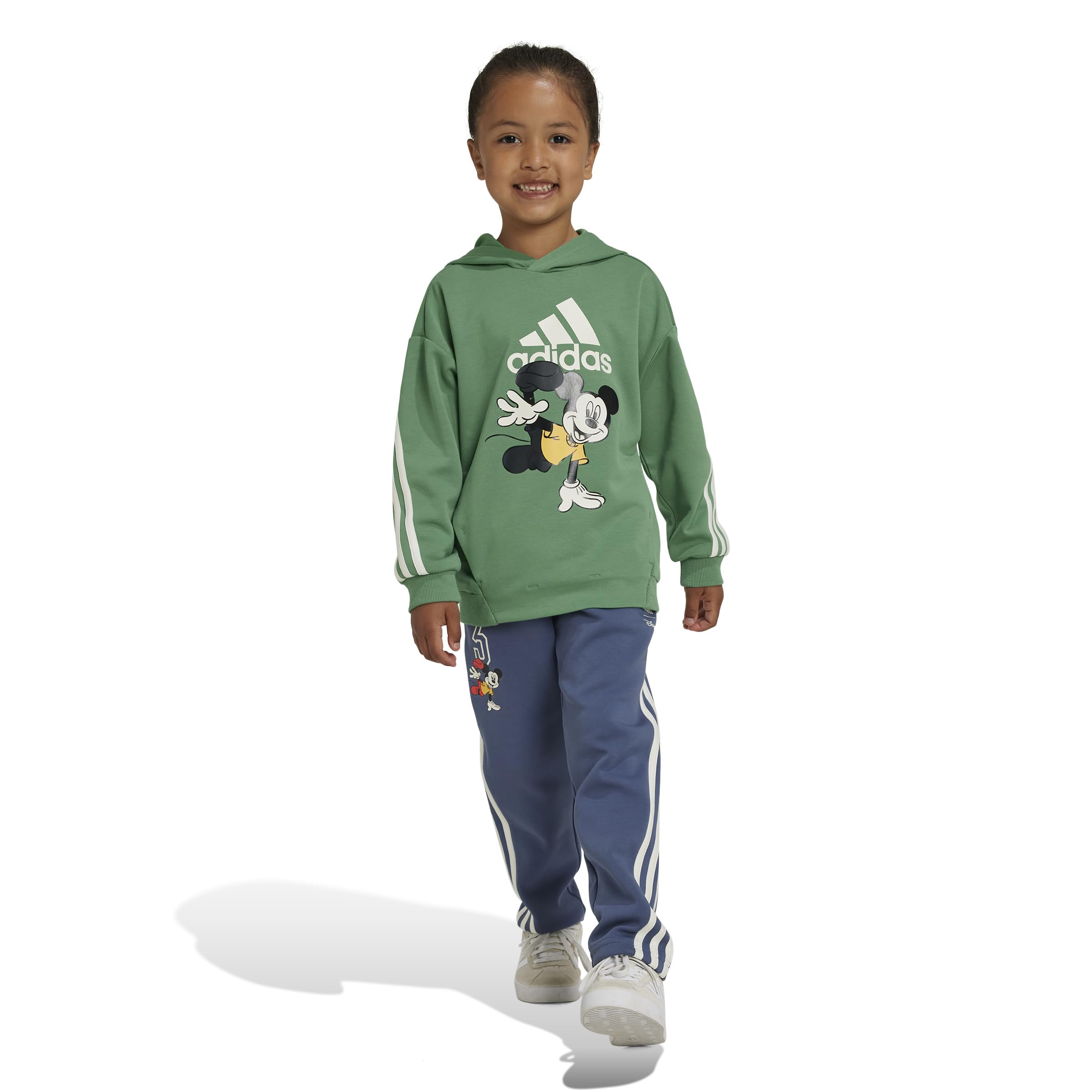 Adidas Kids' Disney Mickey Mouse Hooded Sweatshirt - Soft Cotton Pullover for Boys & Girls - Perfect for School, Playdates & Family Outings
