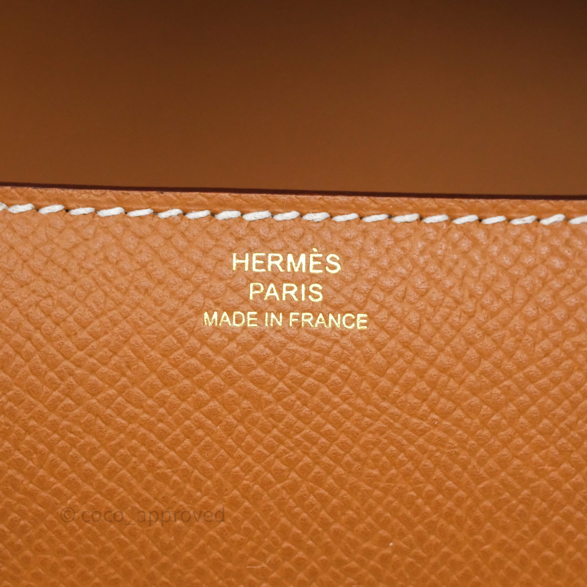 Authentic Hermès Constance Elan 37 Bag in Gold Epsom Leather with Gold Hardware - Luxury Designer Handbag for Women | Perfect for Evening Events, Parties & Special Occasions