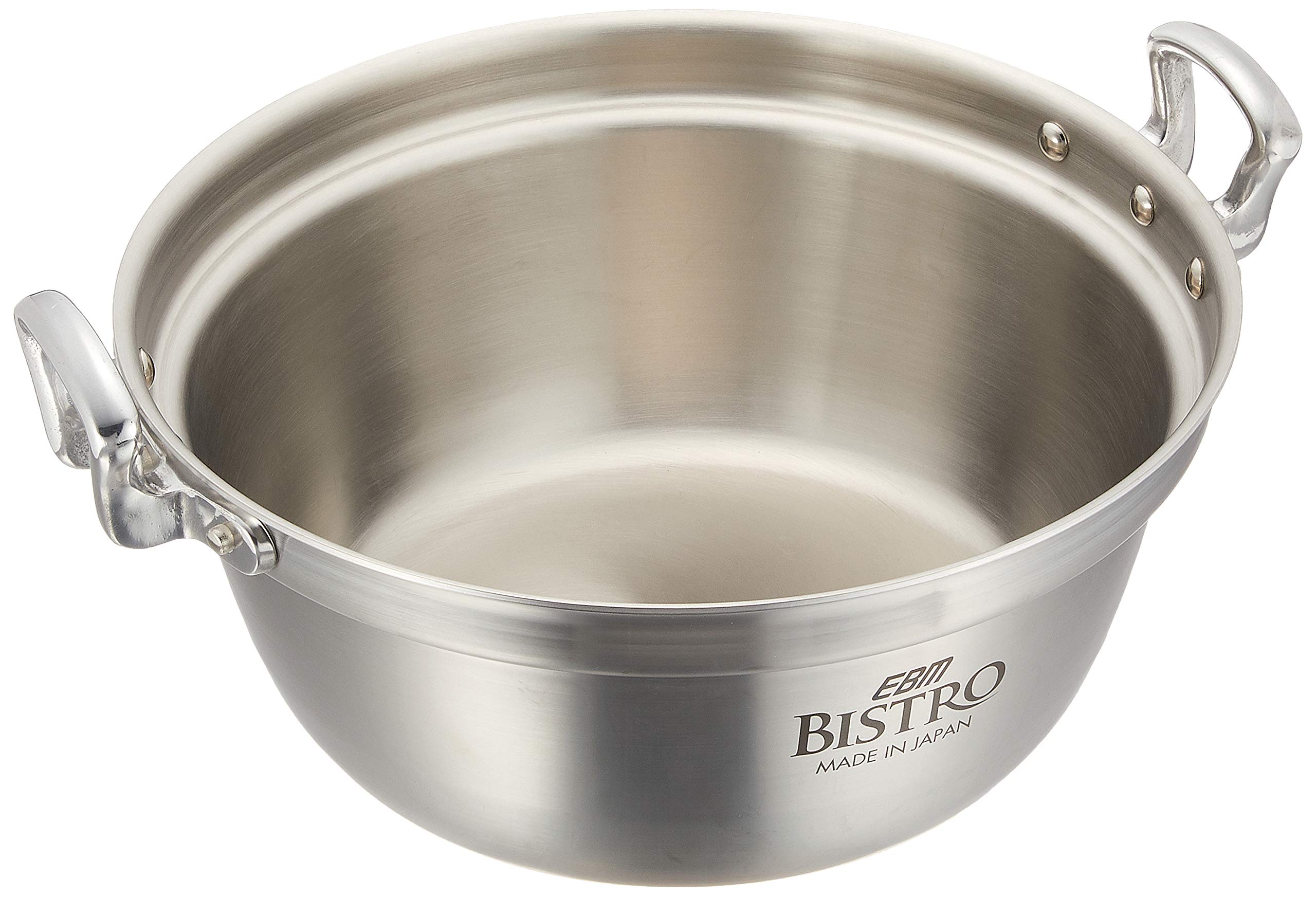 EBM Bistro 3-Layer Clad Stainless Steel Cooking Pot - 11.8 Inch (30cm) Professional Chef Pan with Even Heat Distribution - Perfect for Soups, Stews & Pasta Cooking