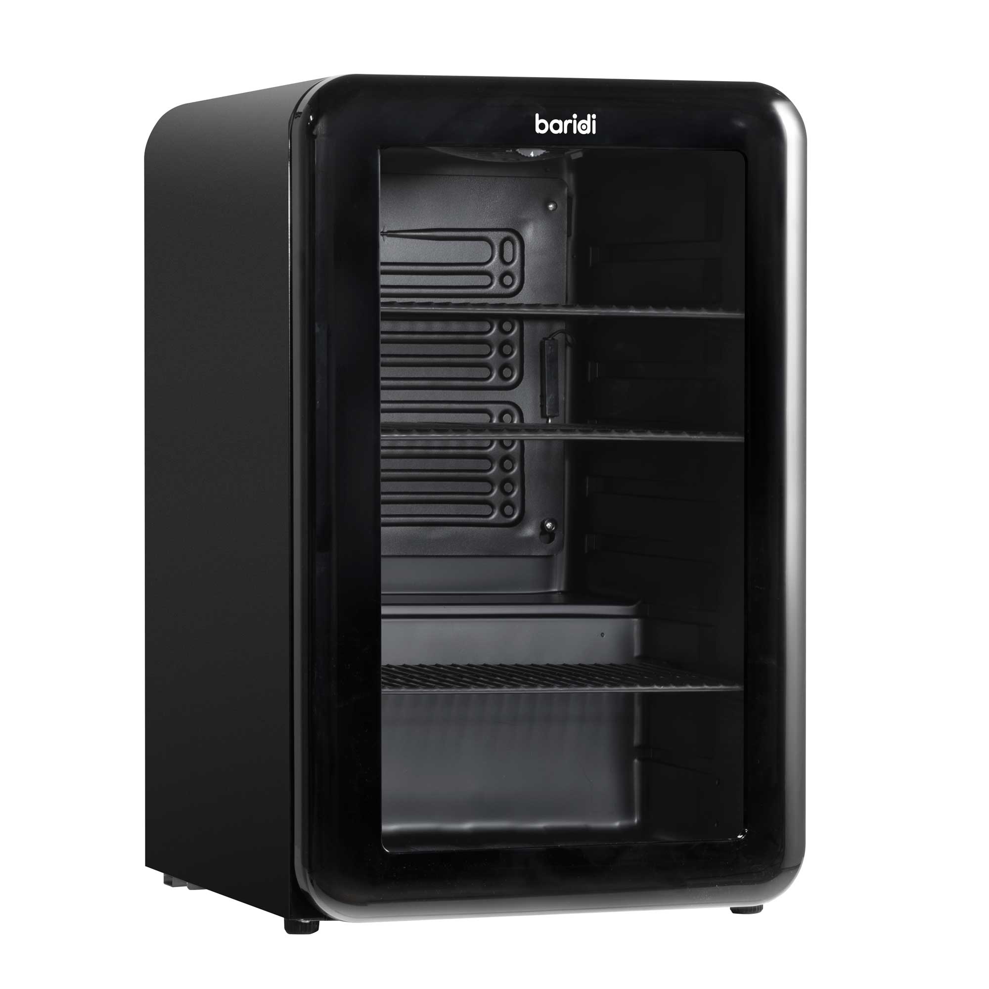 Baridi 70L Under Counter Beverage Cooler - Retro Style Black Beer & Wine Fridge for Home Bar, Kitchen, or Basement - Energy Efficient & Quiet Operation - Model DH222