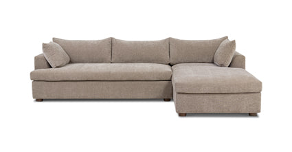 Milo Right Facing Sectional Sofa with Storage | Modern L-Shaped Couch for Living Room | Perfect for Small Spaces & Family Gatherings
