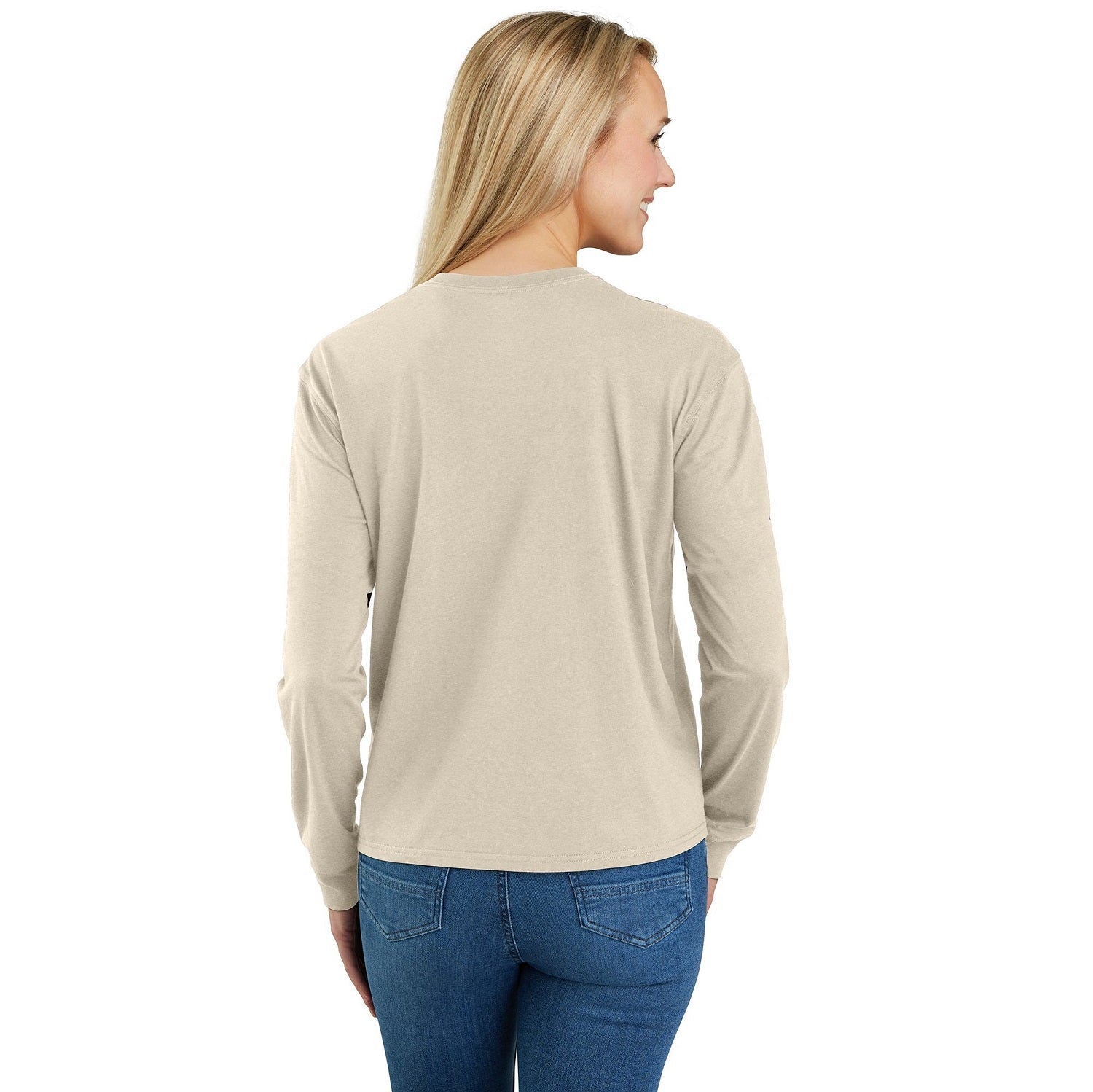 Carhartt Women's Loose Fit Lightweight T-Shirt - Long Sleeve Crewneck Pocket Tee with Tencel Fabric for Comfort | Perfect for Work, Outdoor Activities & Casual Wear