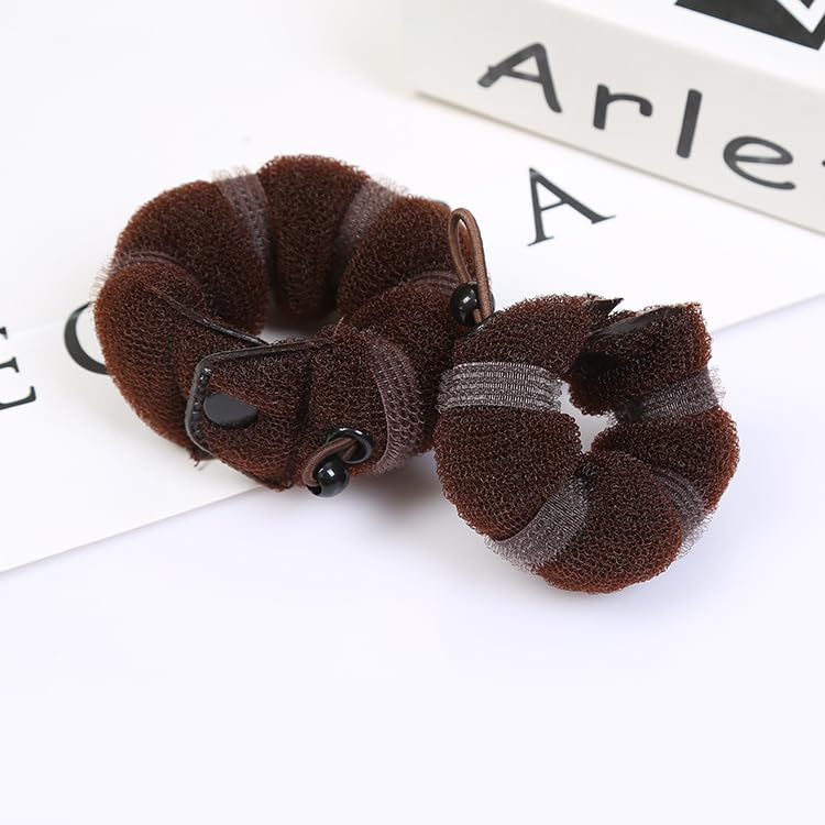 3 PCS Magic Hair Styler Donut Bun Maker - Twist Ring Shaper & Braiding Tool Set for Perfect Buns, Curls & Updos (1 Large + 2 Small) - Ideal for Parties, Weddings & Everyday Hairstyling