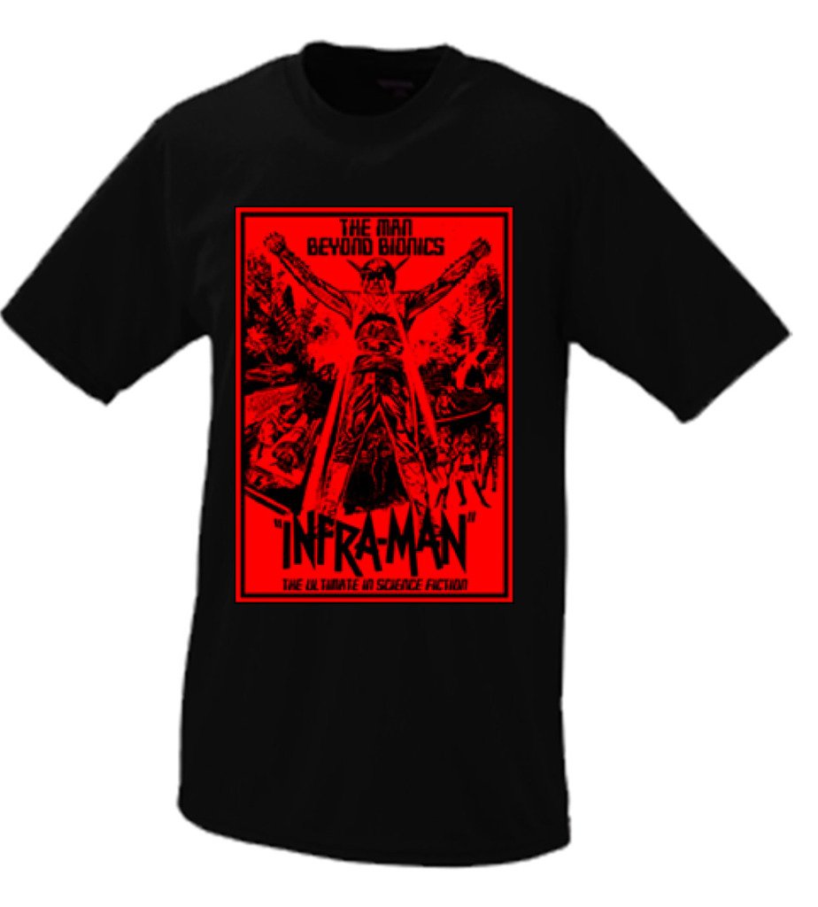 GutterShock Infra Man Graphic T-Shirt for Men - Cool Superhero Design Cotton Tee for Casual Wear, Cosplay & Comic Con Events
