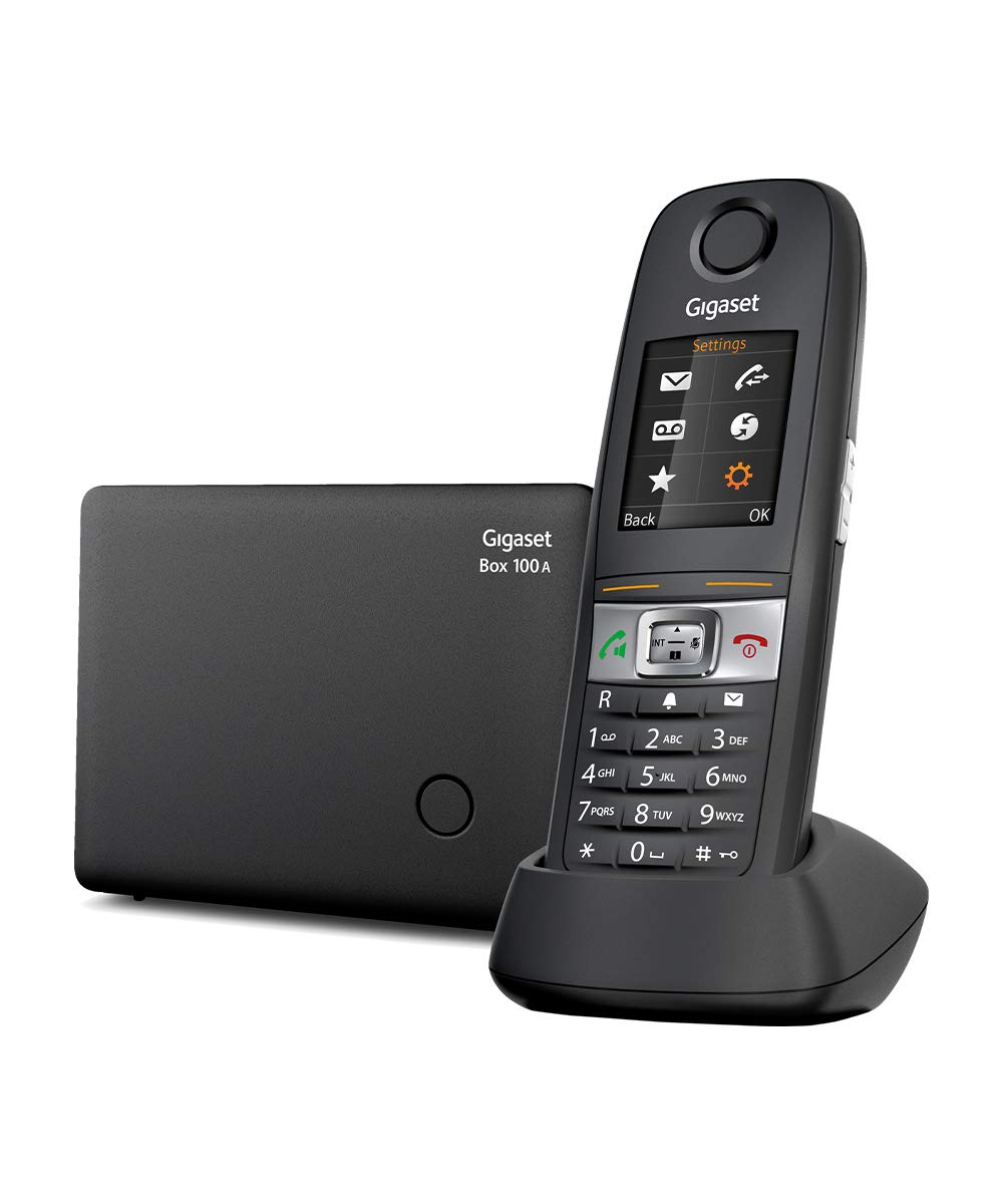 Gigaset E630A Cordless Phone with Answering Machine - IP65 Water & Dust Resistant - Ideal for Mechanics, Craftsmen & Workshops - Black (1 Pack) - Perfect for Garage, Construction Sites & Industrial Use