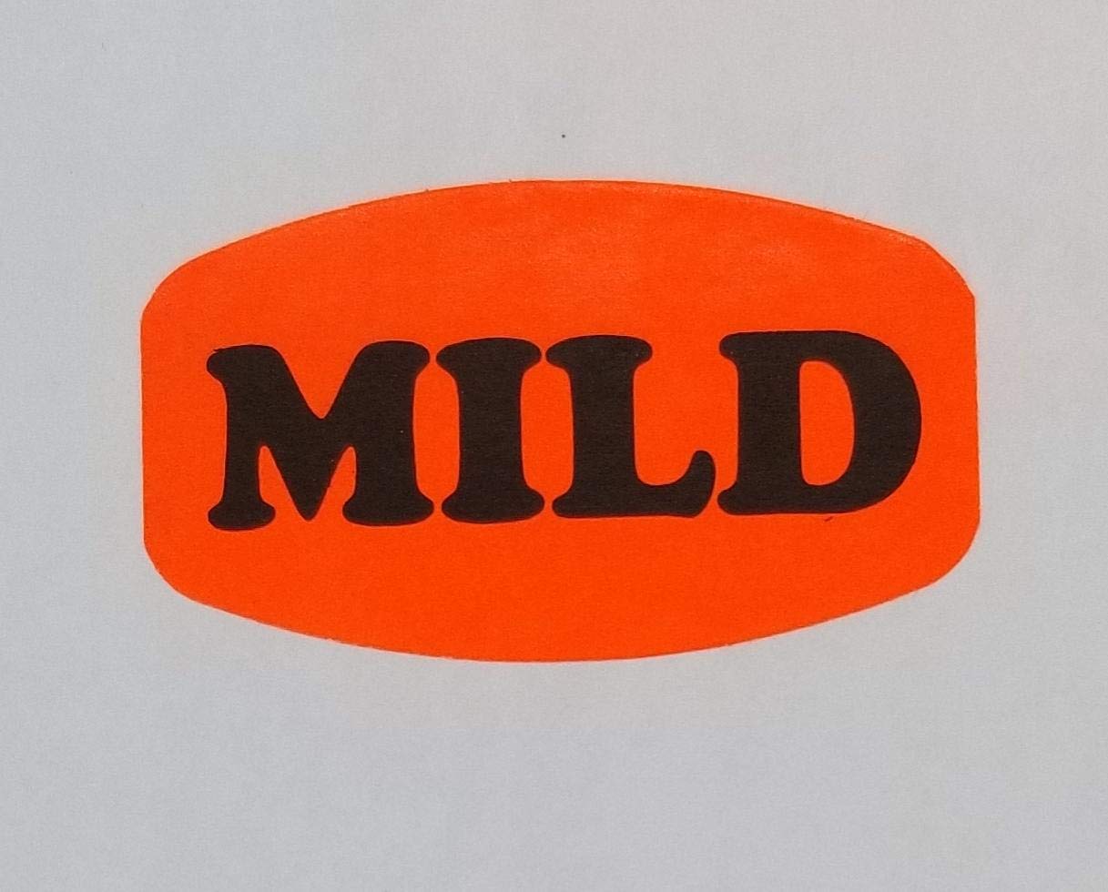 Bright Fluorescent Red Stickers - 1000 Count Roll for Labeling, Organizing & Crafting - Perfect for Office, School & DIY Projects