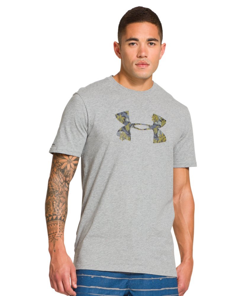 Under Armour Men's Hello Graphic T-Shirt - Comfortable & Breathable Short Sleeve Tee for Workout, Gym & Casual Wear - Gray