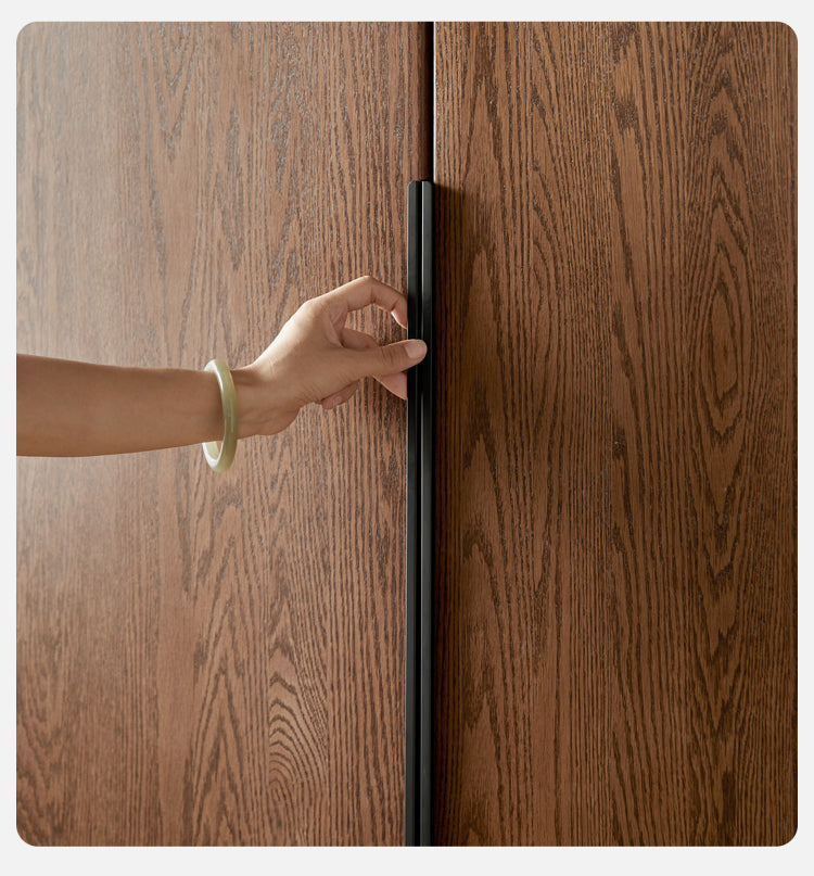 Solid Oak Wood Wardrobe - Spacious & Durable Closet Organizer for Bedroom, Living Room, or Walk-In Closet Storage