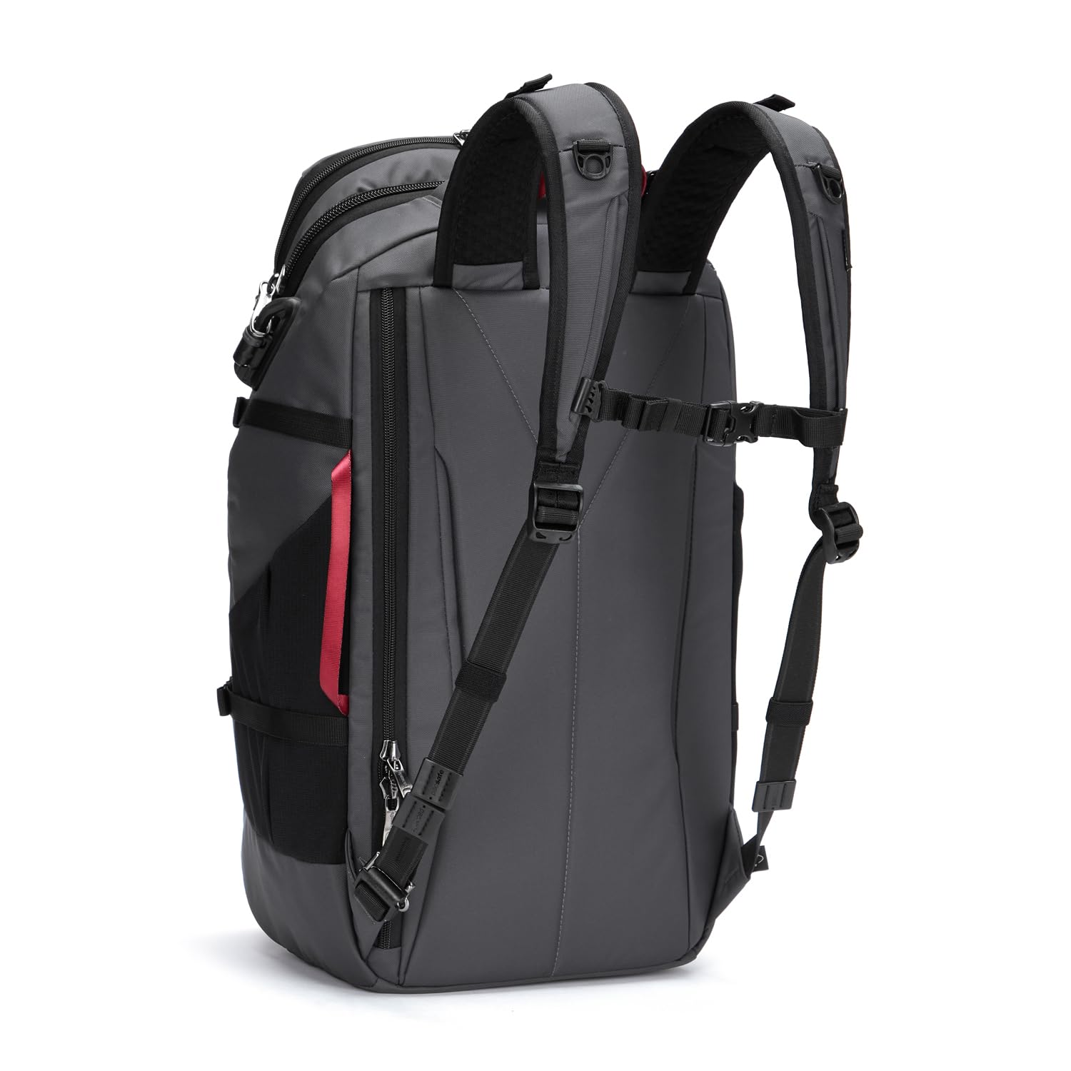 Pacsafe Venturesafe EXP35 Anti-Theft Travel Backpack - Slate Gray | Secure Laptop & Carry-On Backpack for Commuting, Business Trips & Adventure Travel