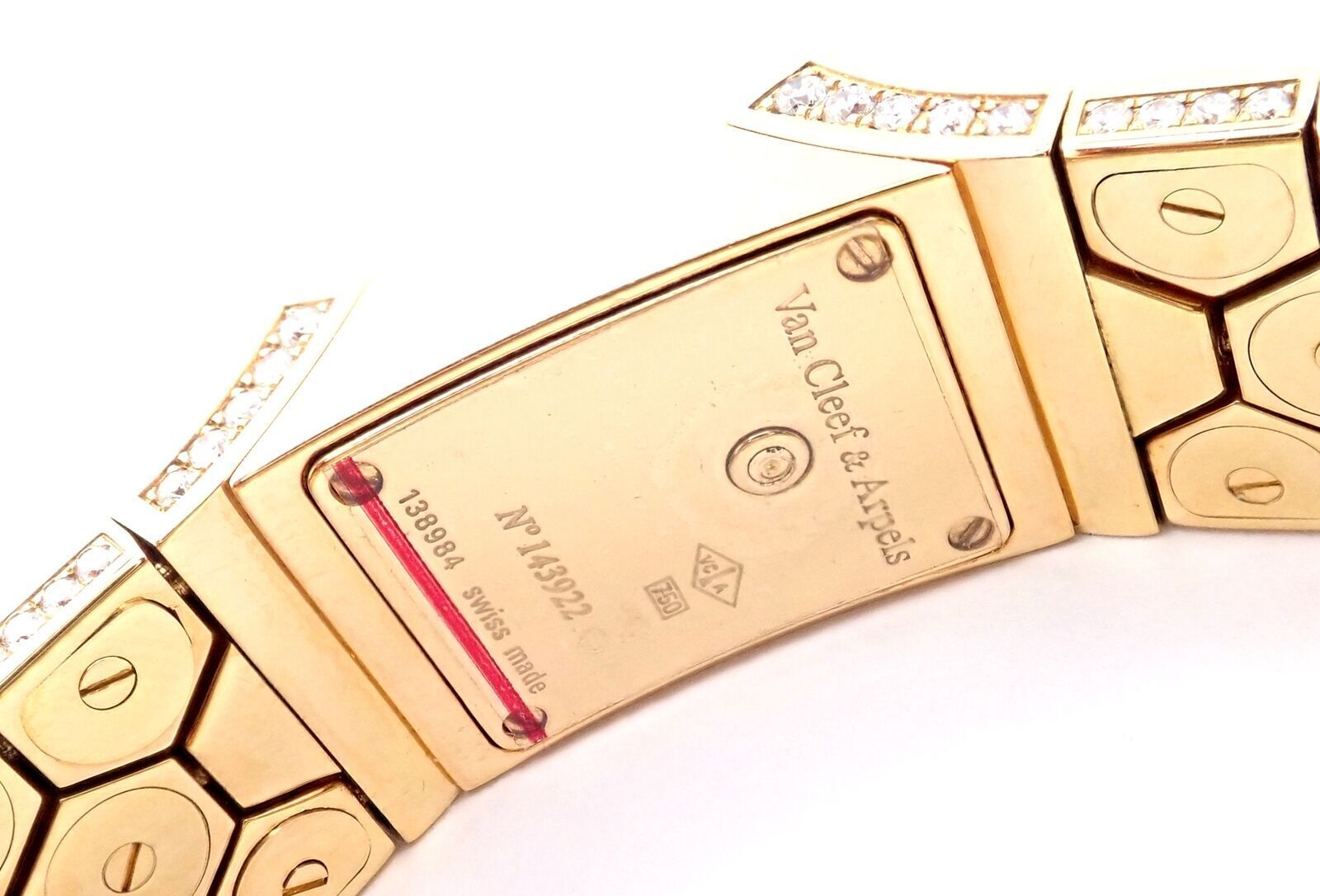 Authentic Van Cleef & Arpels Ludo Swann 18k Yellow Gold Diamond Watch - Luxury Swiss Timepiece for Women - Perfect for Formal Events & Special Occasions