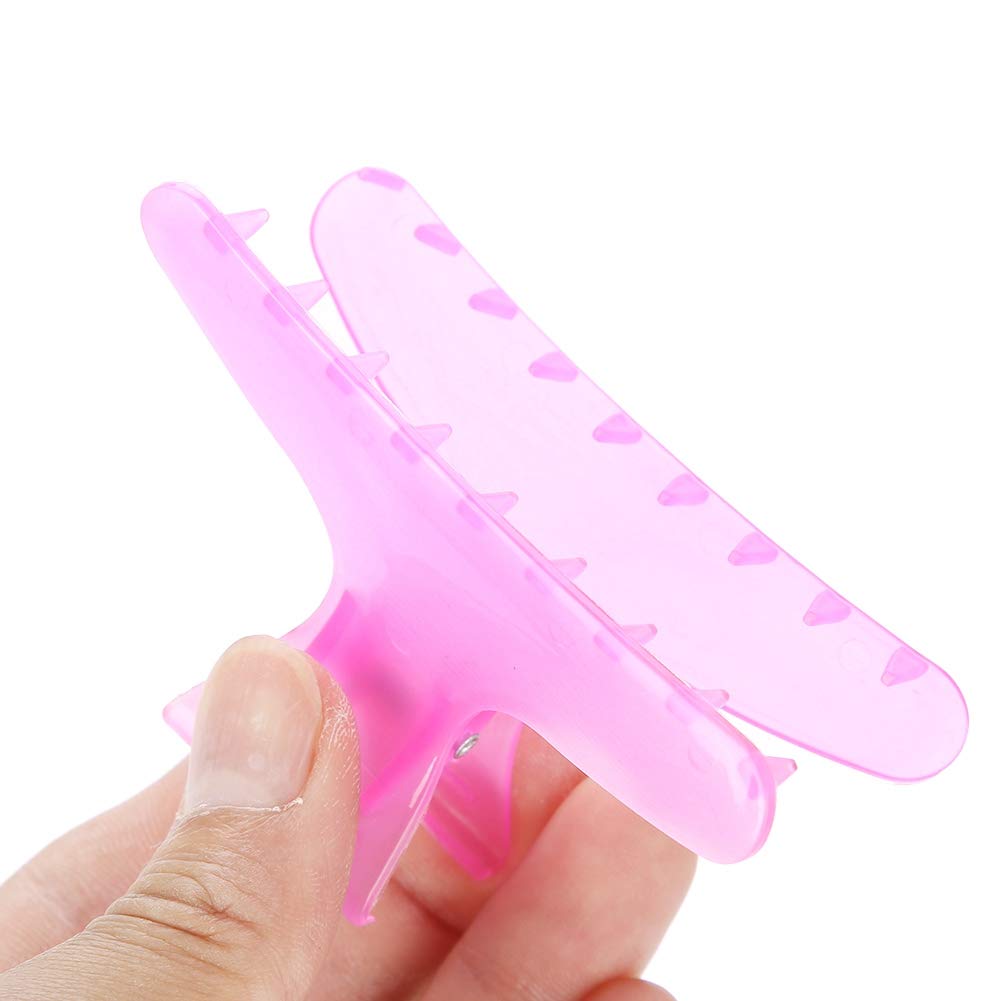 Butterfly Hair Clips for Women - Strong Hold Hair Claw Clips in Pure Colors (12 Pack) - Thick Hair Clamps for Professional Salon & Home Use - Perfect for Updos, Ponytails & Styling