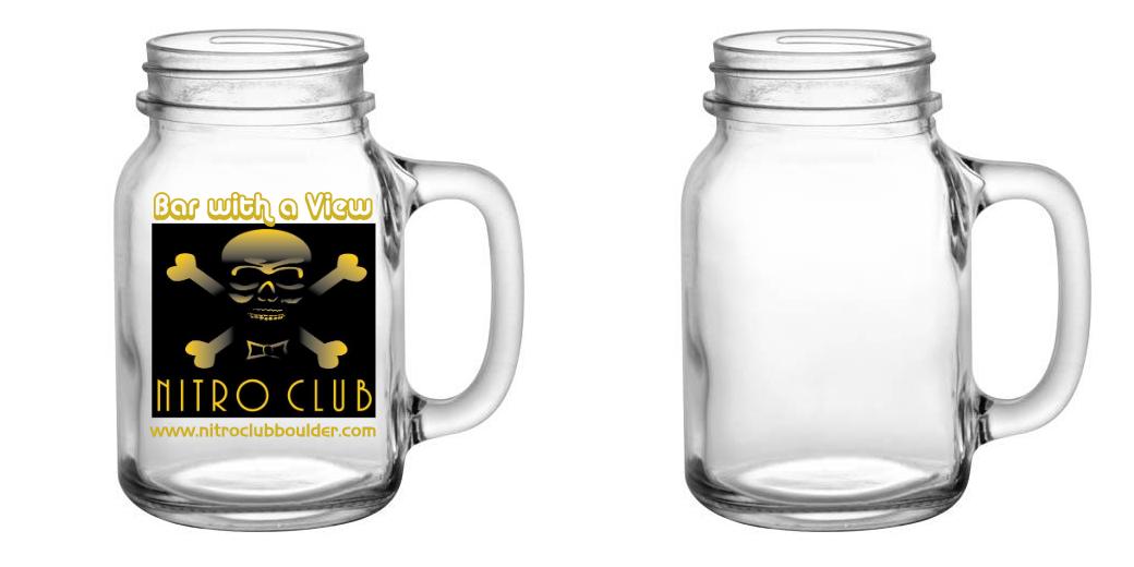 20oz BarConic® Mason Jar Mug - Insulated Glass Drinking Cup with Handle for Coffee, Tea, Beer & Smoothies - Perfect for Home, Office, Camping & Outdoor Use