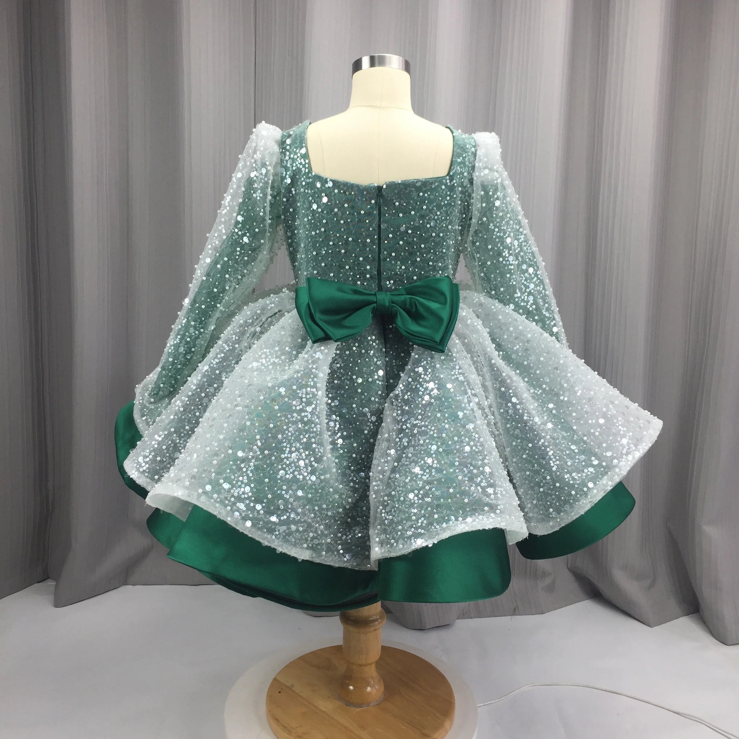 Sparkly Sequins Baby Girl Party Dress - Toddler Princess Performance Gown for Birthday & Special Occasions | Perfect for Pageants, Dance Recitals & Holiday Celebrations