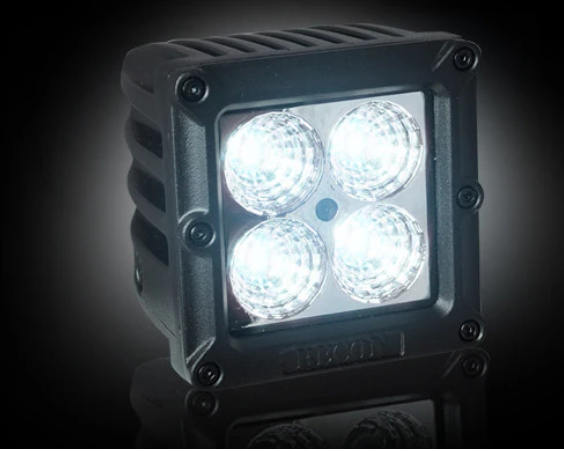 1900 Lumen 3 Square LED 25° Flood Light 4-5 Watt CREE XTE Square - Perfect for Outdoor Security, Garden, and Pathway Lighting