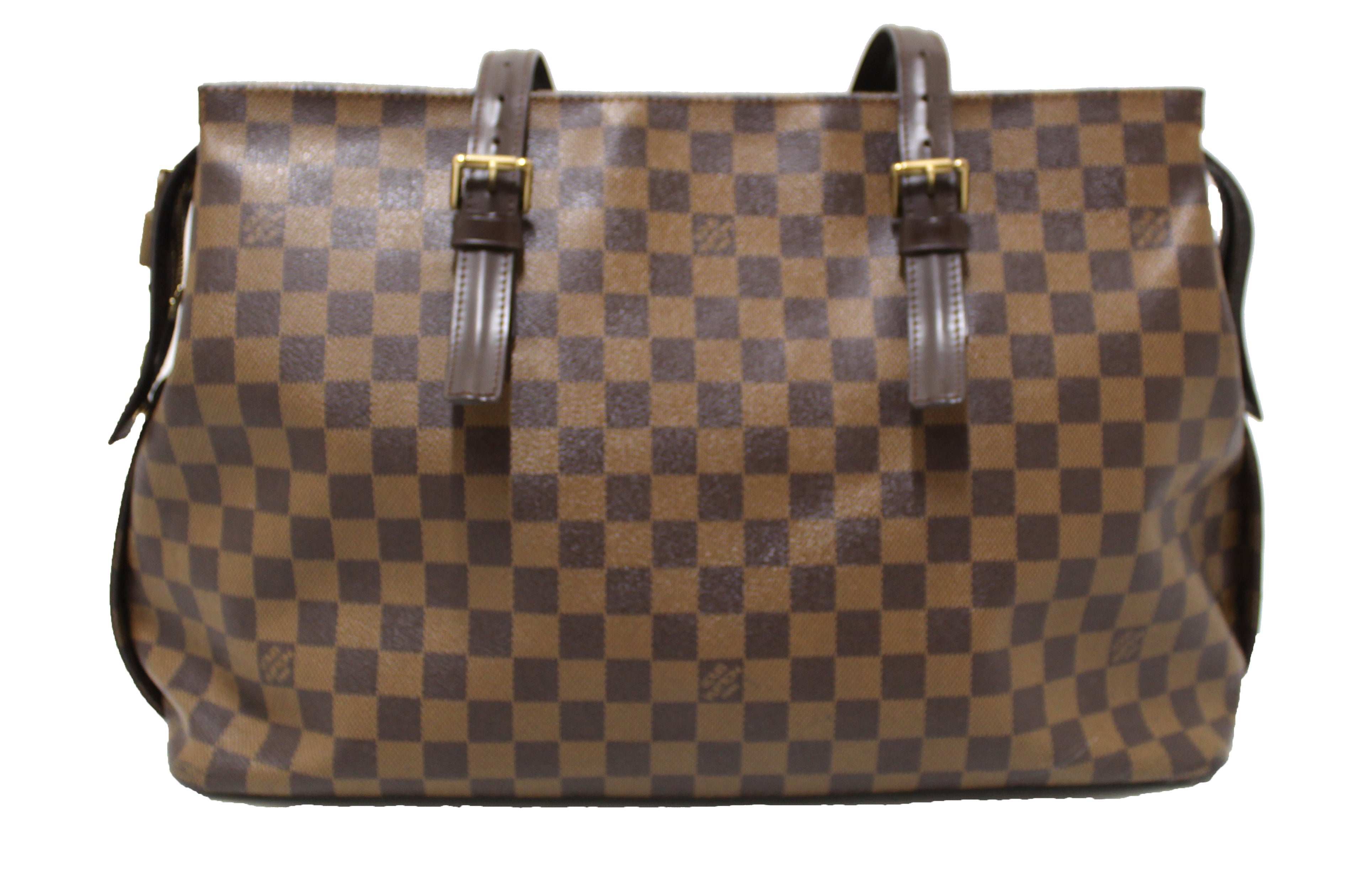 Authentic Louis Vuitton Damier Ebene Chelsea Tote Shoulder Bag for Women | Luxury Designer Handbag | Perfect for Work, Travel & Everyday Use