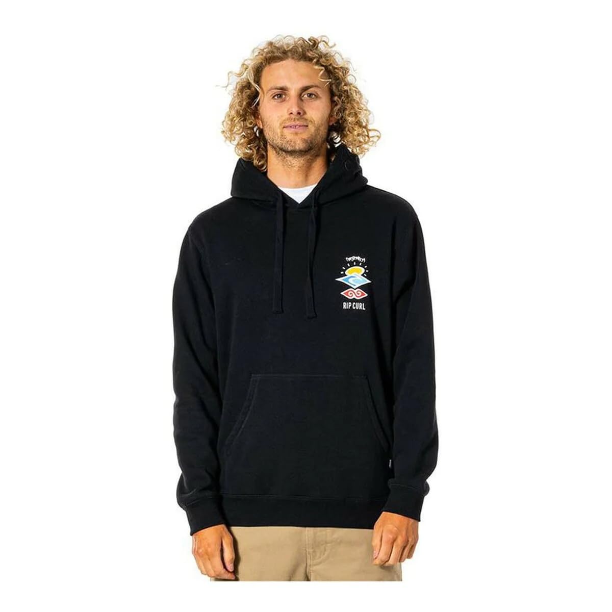 Rip Curl Men's Search Icon Pullover Hoodie - Soft Fleece Sweatshirt for Casual Wear, Surfing & Outdoor Activities