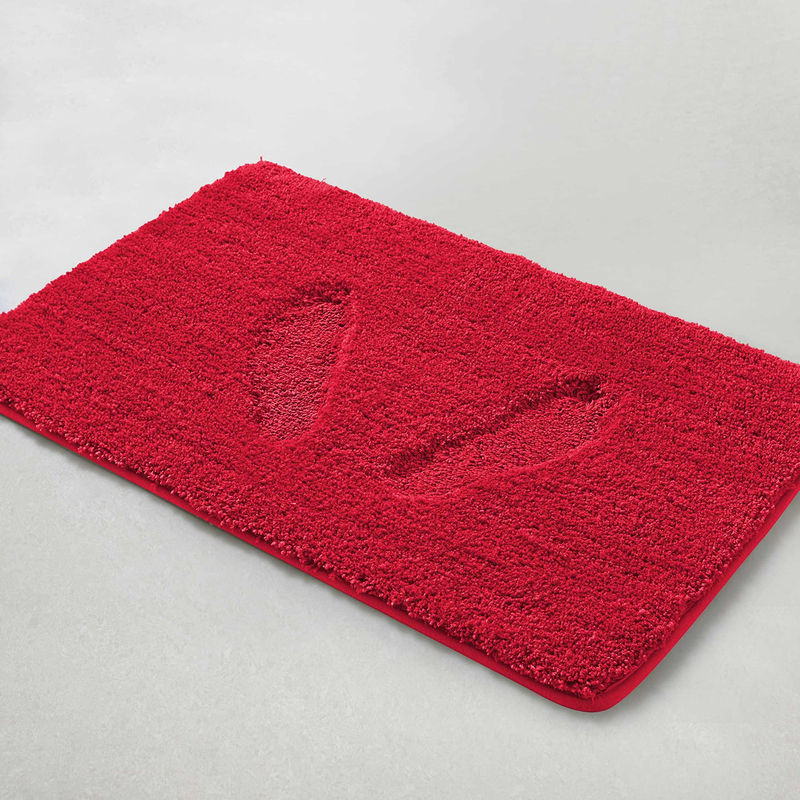 Yafa Home Fashion 2-Piece Soft Microfiber Bath Rug Set - Non-Slip Rubber Backing, Machine Washable Shaggy Bath Mats for Bathroom, Tub & Shower - Perfect for Cozy Bathroom Decor & Safe Floor Protection