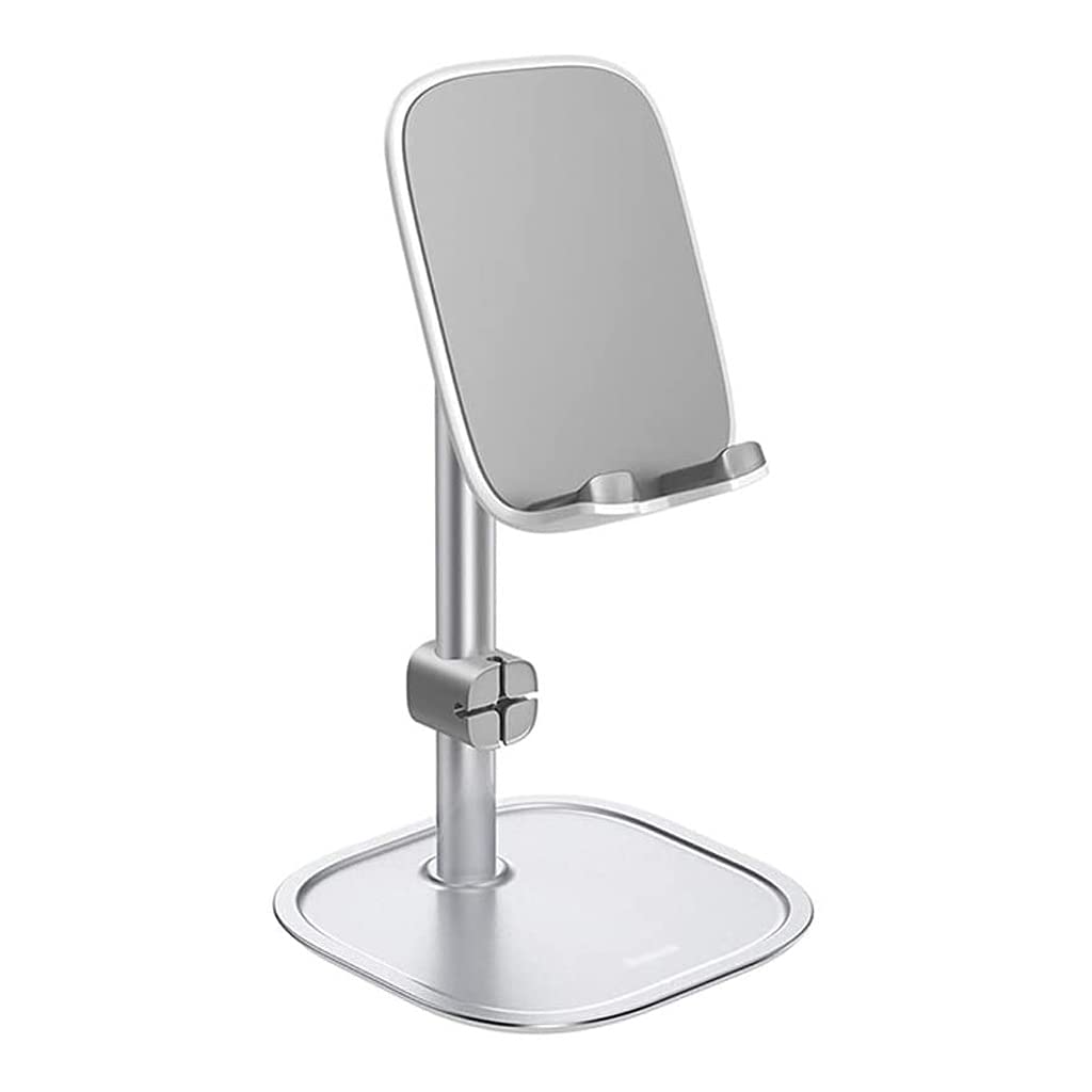 Adjustable Phone Stand for Desk - Universal Cell Phone Holder with Height & Angle Adjustment, Compatible with All Smartphones & Thick Cases - Perfect for Work, Video Calls, Gaming & Watching Movies