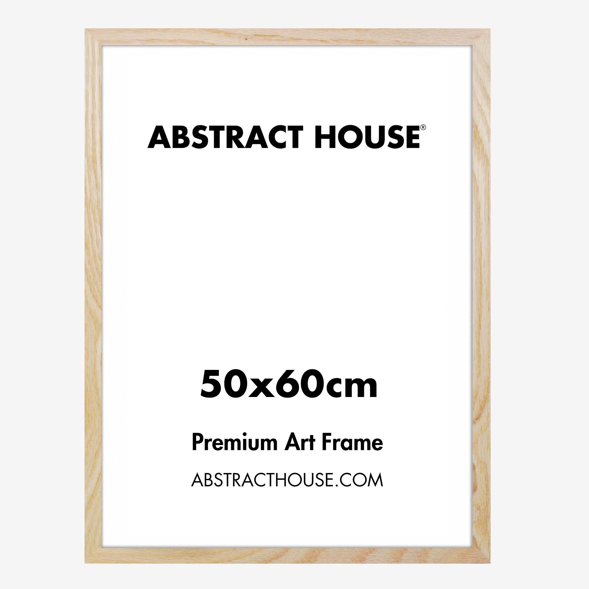50 x 60 cm Wooden Picture Frame - Premium Solid Wood Photo Frame for Wall Art, Home Decor, and Office Display - Perfect for Family Photos, Canvas Prints, and Artwork