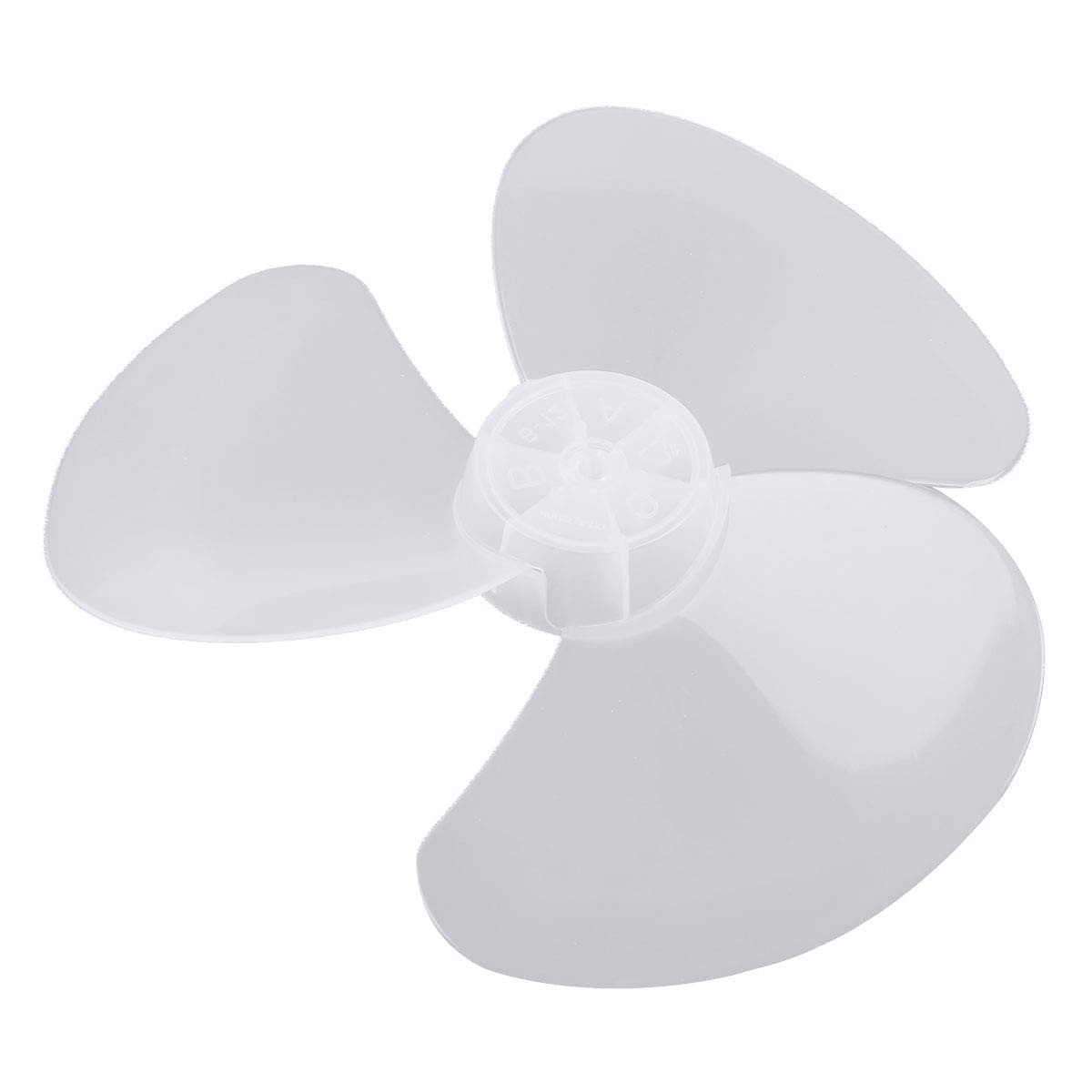 12 Inch 3-Blade White Plastic Replacement Fan Blade - Universal for Household Standing Pedestal & Table Fans - Perfect for Bedroom, Living Room, Office Cooling