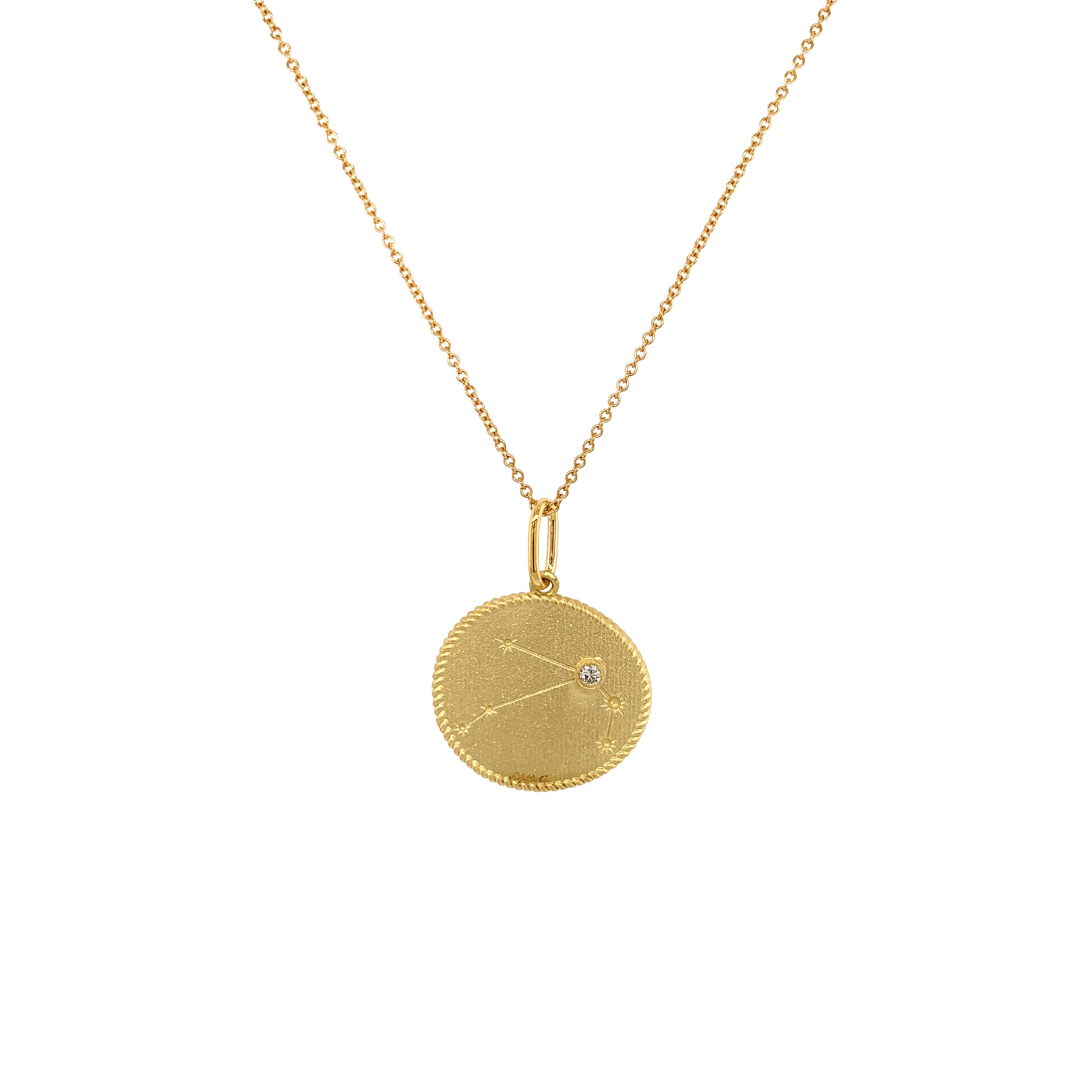 Aries Zodiac Sign Necklace - Double Sided Pendant for March 21 to April 20 Birthday Gift | Perfect for Astrology Lovers & Personalized Jewelry Collection
