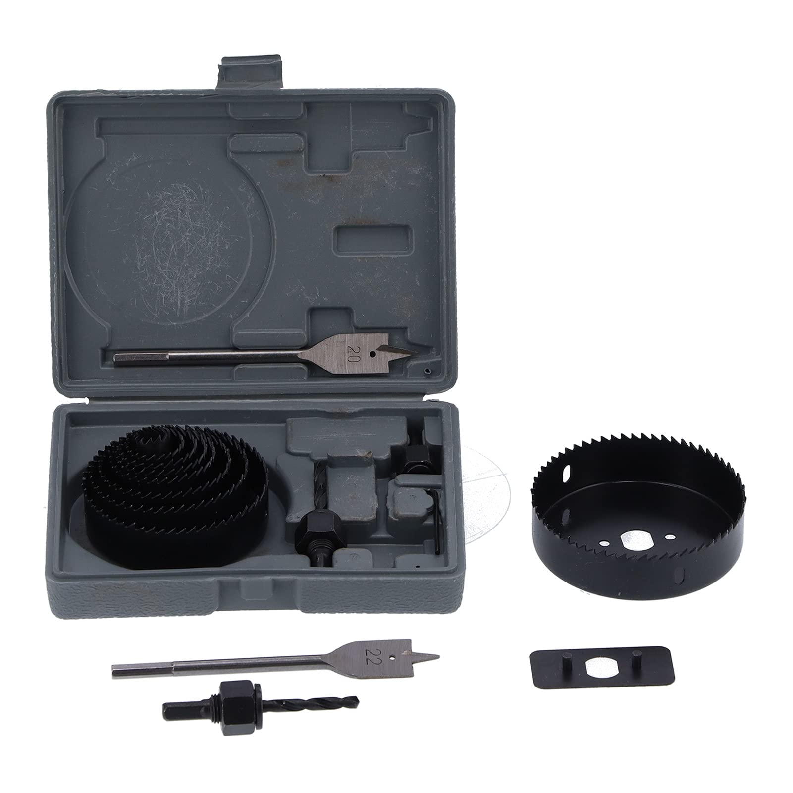 BTIHCEUOT Carbon Steel Hole Saw Kit - High Accuracy Drill Cutter for Home DIY Projects