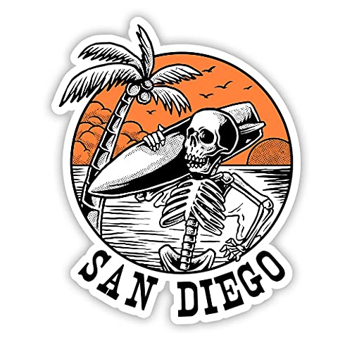 Squiddy San Diego Vinyl Sticker Decal - Waterproof, Durable 3