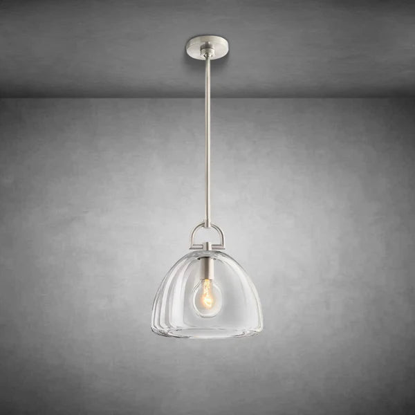 Brandon Dome Pendant Light Fixture - 7/11/14 Inch Modern Kitchen Island Lighting - Perfect for Dining Room, Bar Counter & Farmhouse Decor