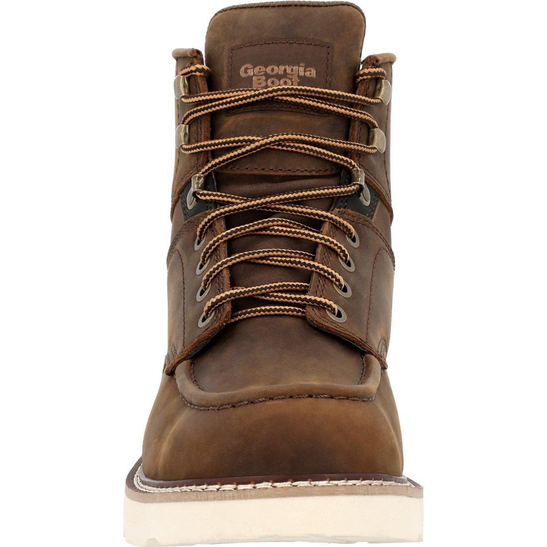 Core 37 Steel Toe Work Boots for Men - Heavy Duty Safety Shoes with Wedge Sole for Construction & Industrial Work | OSHA Compliant Work Footwear