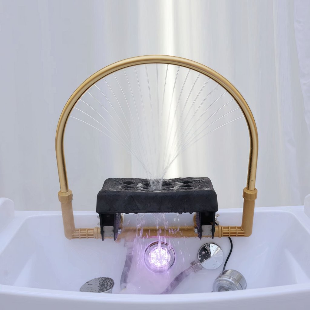Portable Thai & Japanese Head SPA Acrylic Movable Back Wash Basin for Salon & Home Use - Perfect for Hair Washing, Scalp Treatment & Relaxation
