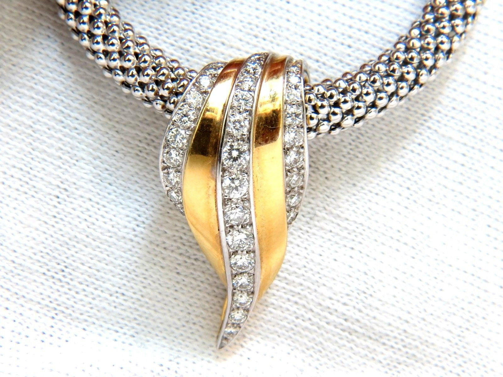 1.00 Carat Diamond Slope Enhancer Slide - 5mm Beaded Necklace in 14K Gold | Elegant Layering Piece for Women's Jewelry Collection
