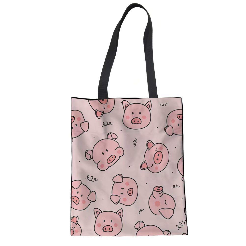 FOR U DESIGNS Women's Canvas Reusable Tote Bag - Eco-Friendly Shopping Tote & Book Bag for Women - Perfect for Groceries, Beach, Work & School