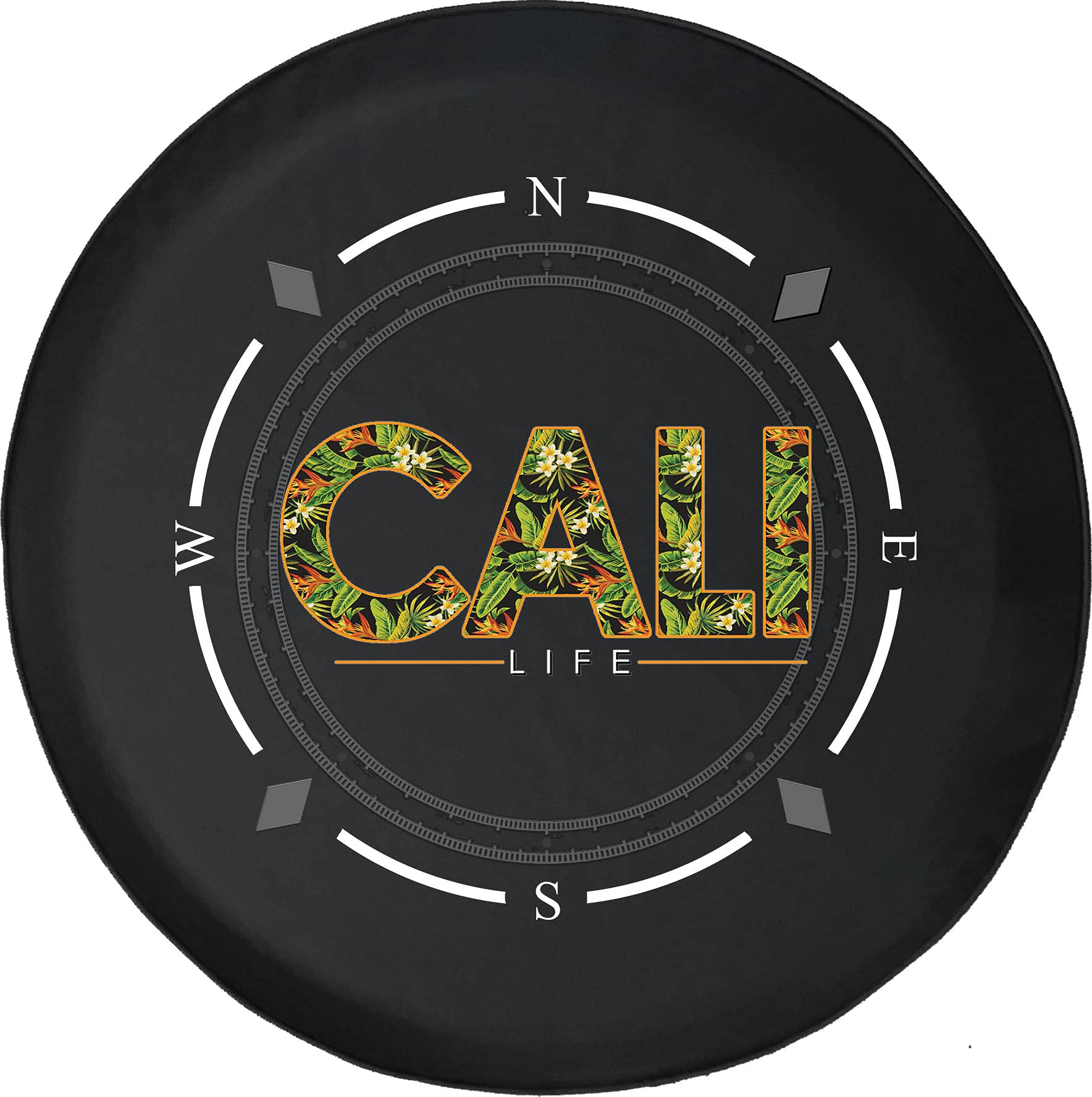 American Unlimited Spare Tire Cover with Compass Design - Durable SUV, Trailer & RV Wheel Protector | Waterproof & UV Resistant for Outdoor Adventures & Road Trips