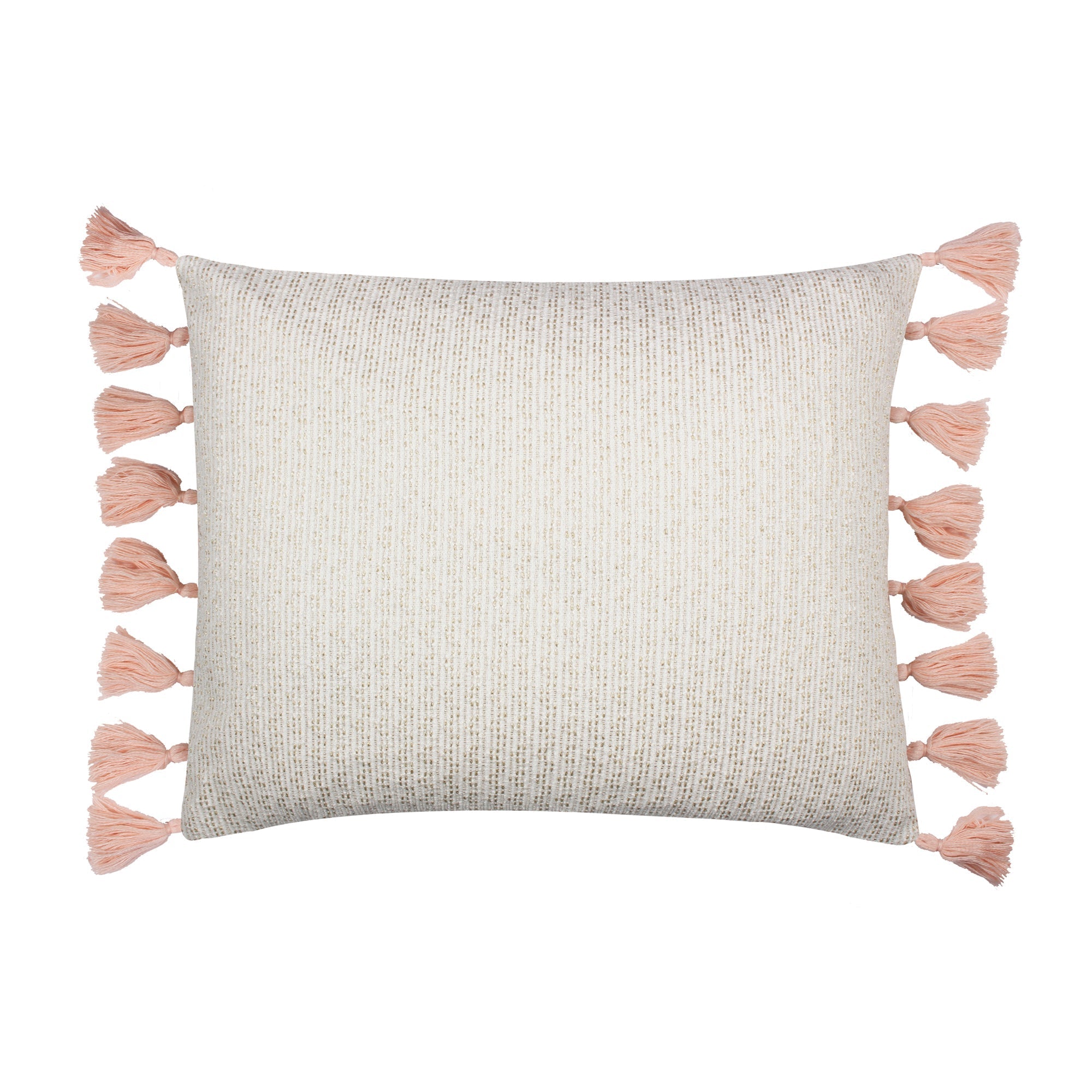 Fiori Textured Blush Throw Pillow - Soft Decorative Cushion for Sofa, Bed & Home Decor - Perfect for Living Room, Bedroom & Nursery Accents