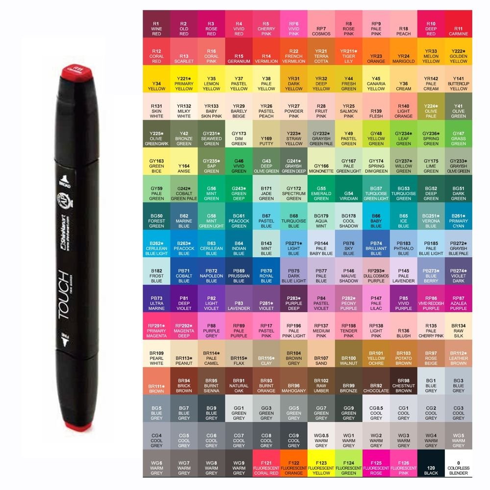 ShinHan Touch Twin Marker R28 Fruit Pink - Dual Tip Alcohol-Based Art Marker for Illustration, Manga, Calligraphy & Coloring - Perfect for Artists, Designers & Craft Enthusiasts