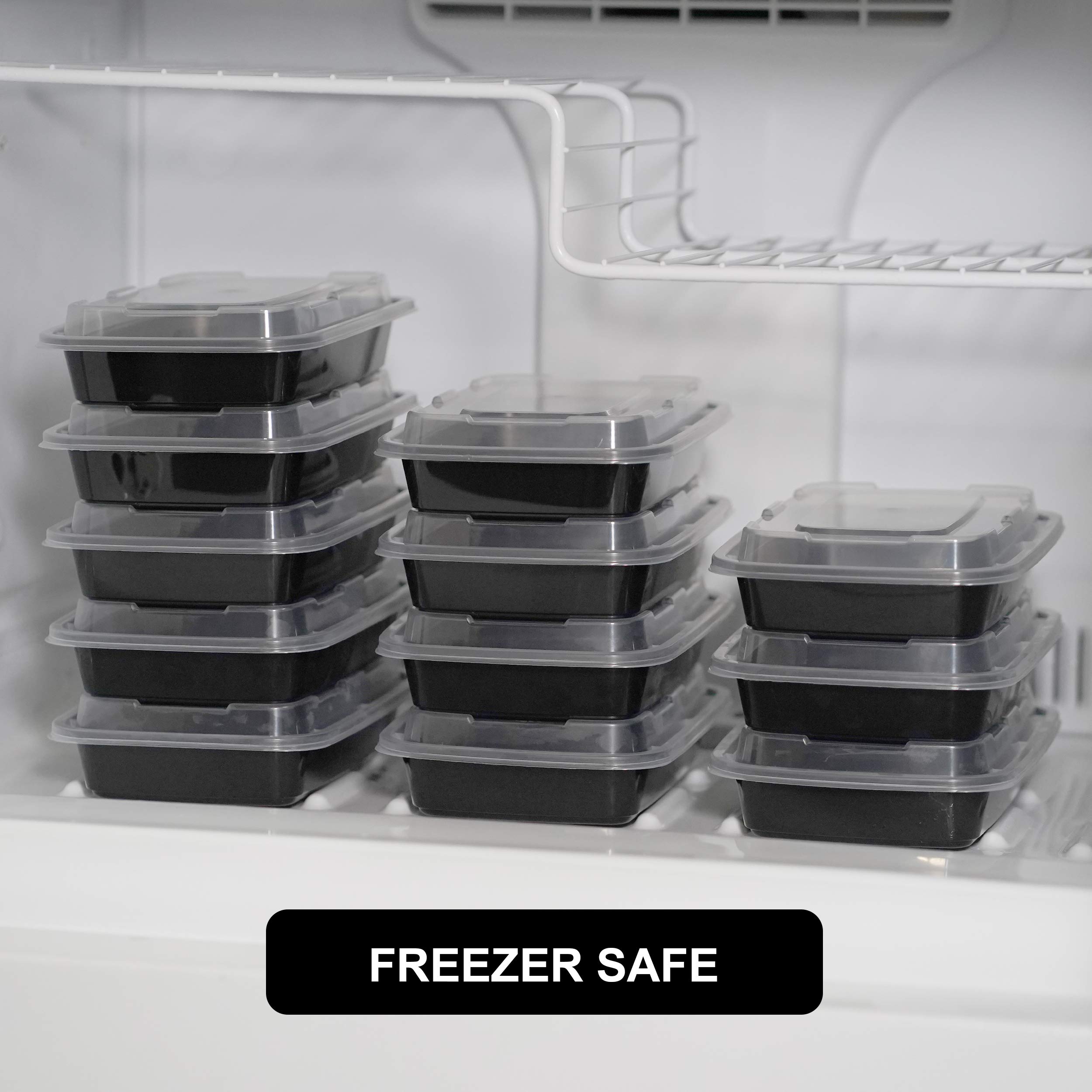 Freshware 45-Pack Meal Prep Containers with Lids - 32 oz Bento Box Food Storage Containers, Stackable, Microwave & Dishwasher Safe - Perfect for Meal Prepping, Lunches, Leftovers & Office Snacks