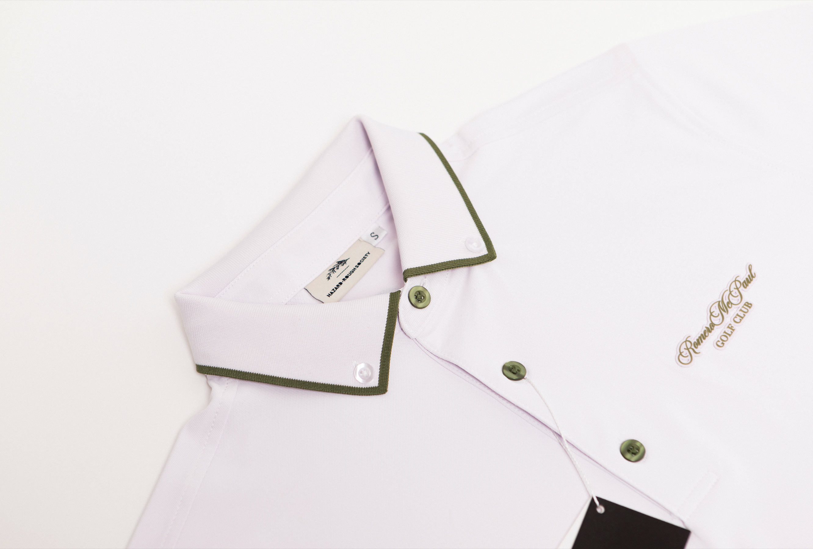 Premium R&M Men's Golf Polo Shirt - Breathable & Moisture-Wicking Performance Shirt for Golf & Casual Wear - White
