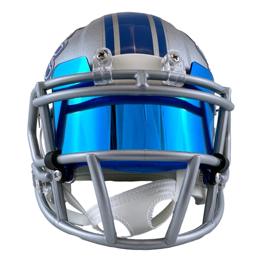 Jameson Williams Autographed Detroit Lions Speed Mini Helmet - Signed with BAS COA - Perfect for NFL Fans, Sports Memorabilia Collectors & Home Office Decor