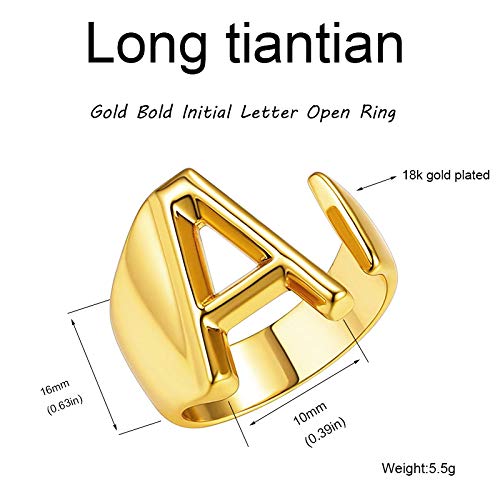Stylish Silver & Gold Initial Letter Rings for Women - Bold Alphabet Jewelry Gift Set for Outfits, Singer Fans & Special Occasions