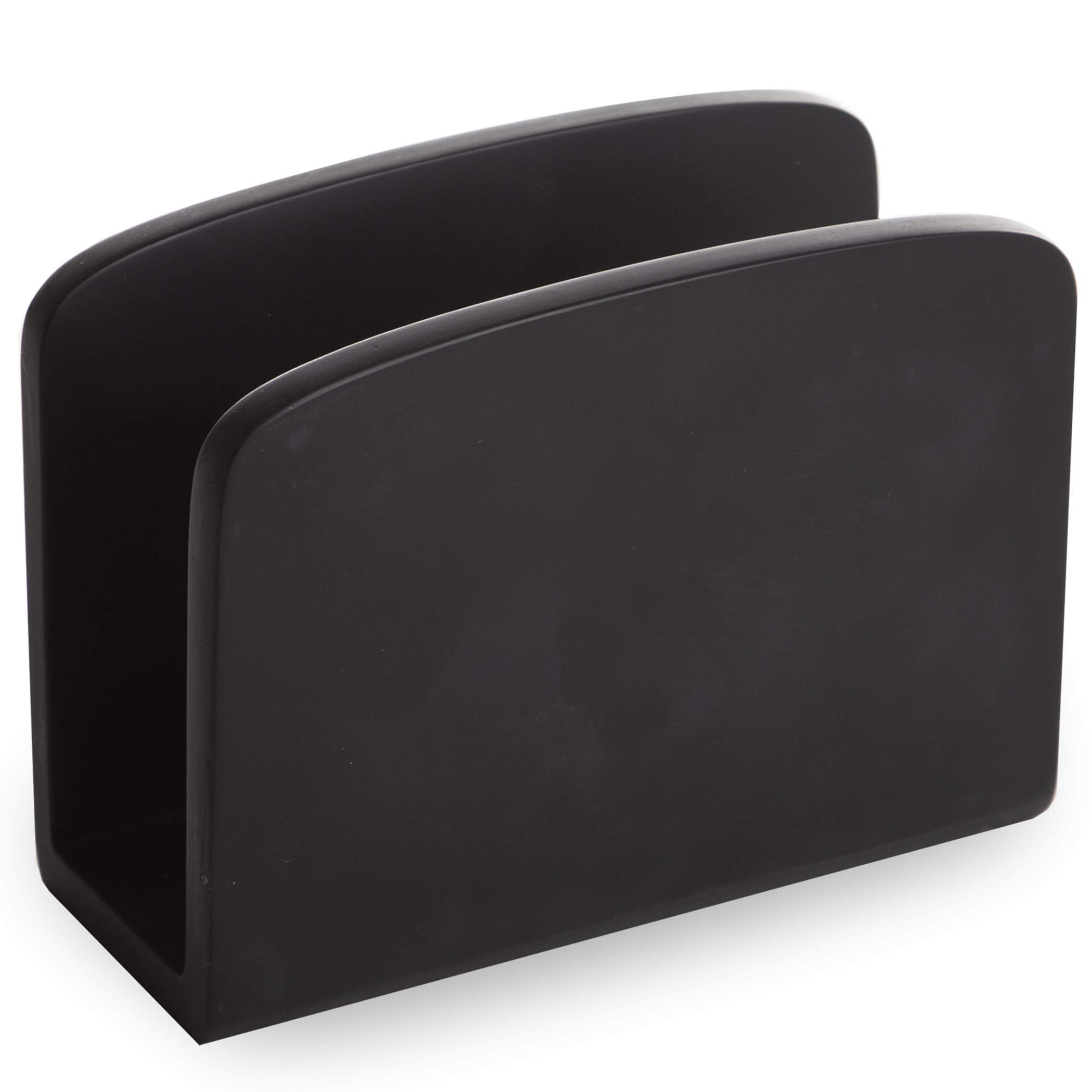 BINO Black Marble Napkin Holder for Kitchen & Dining Table - Elegant Napkin Organizer for Restaurants, Home Decor, and Party Settings