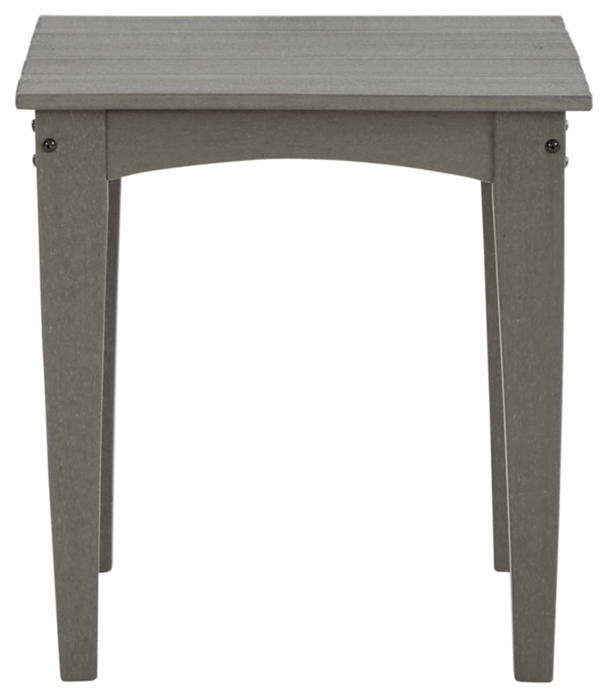 Signature Design by Ashley P802-702 Visola End Table - Modern Gray Nightstand for Bedroom, Living Room & Office - Compact Side Table with Storage Shelf