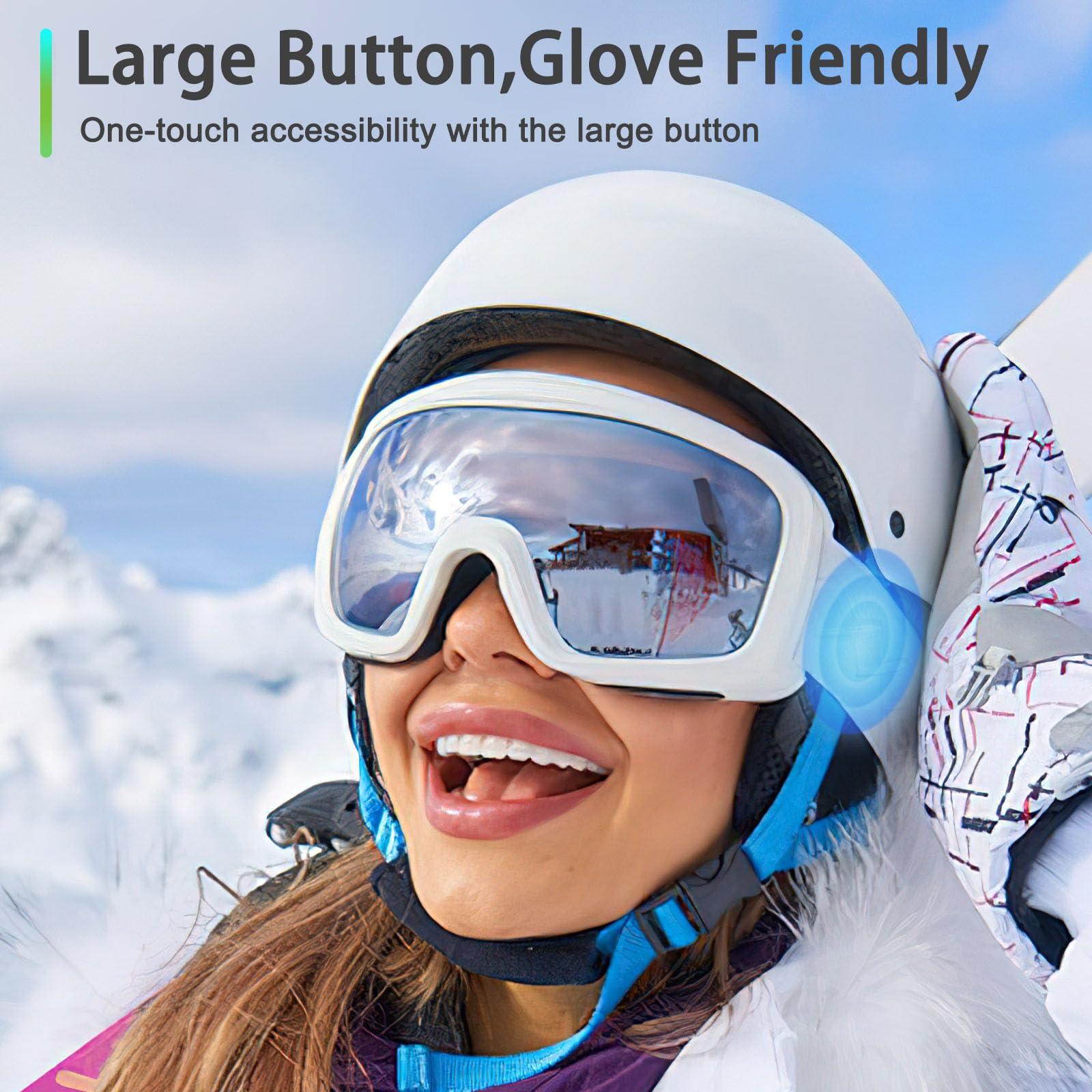 Wireless Ski Helmet Speakers - Bluetooth Stereo Headphones with Built-in Mic & Easy Controls for Snowboarding, Motorcycling | Perfect for Outdoor Sports & Adventure Activities