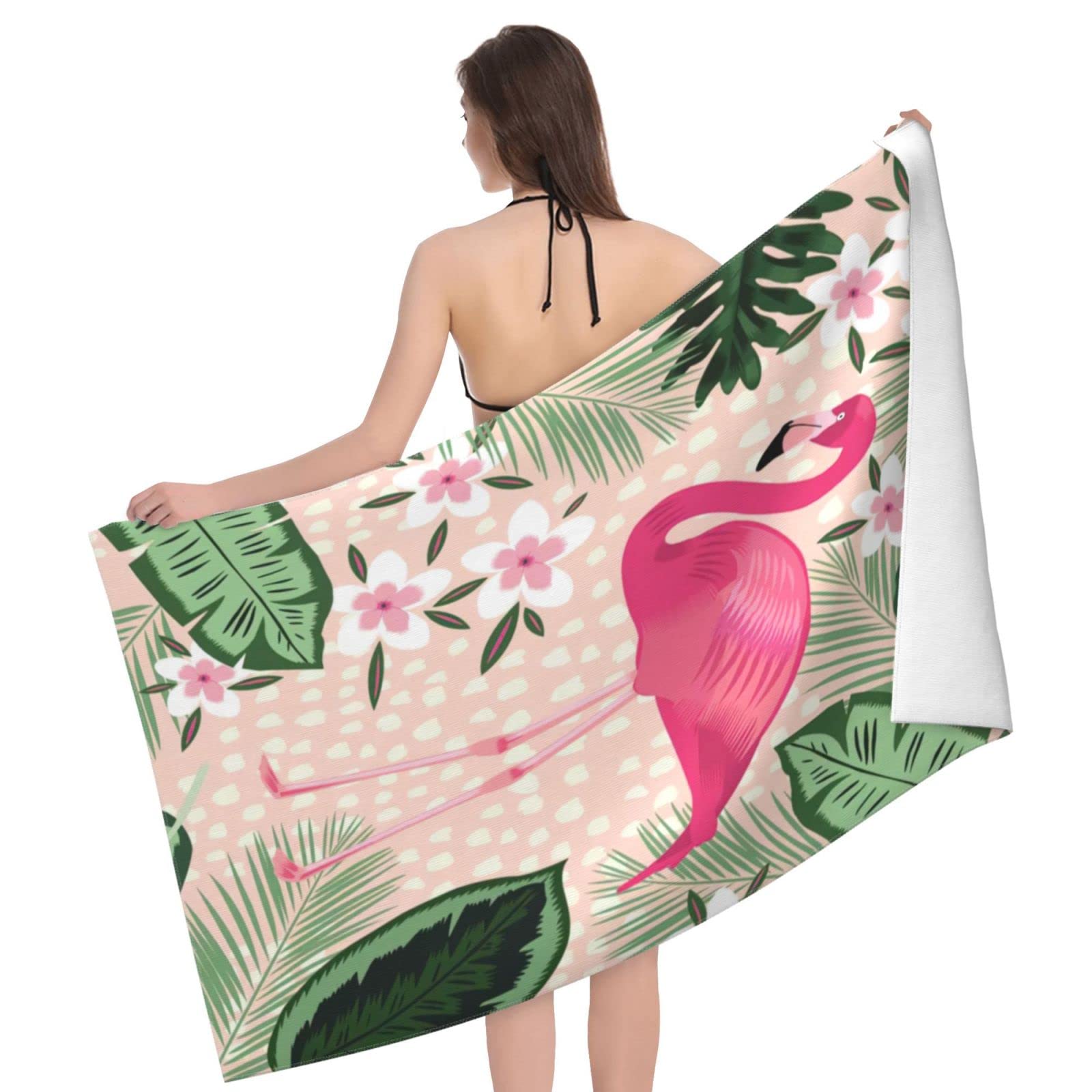 **Premium Flamingo Beach Towel for Women - Extra Large 30