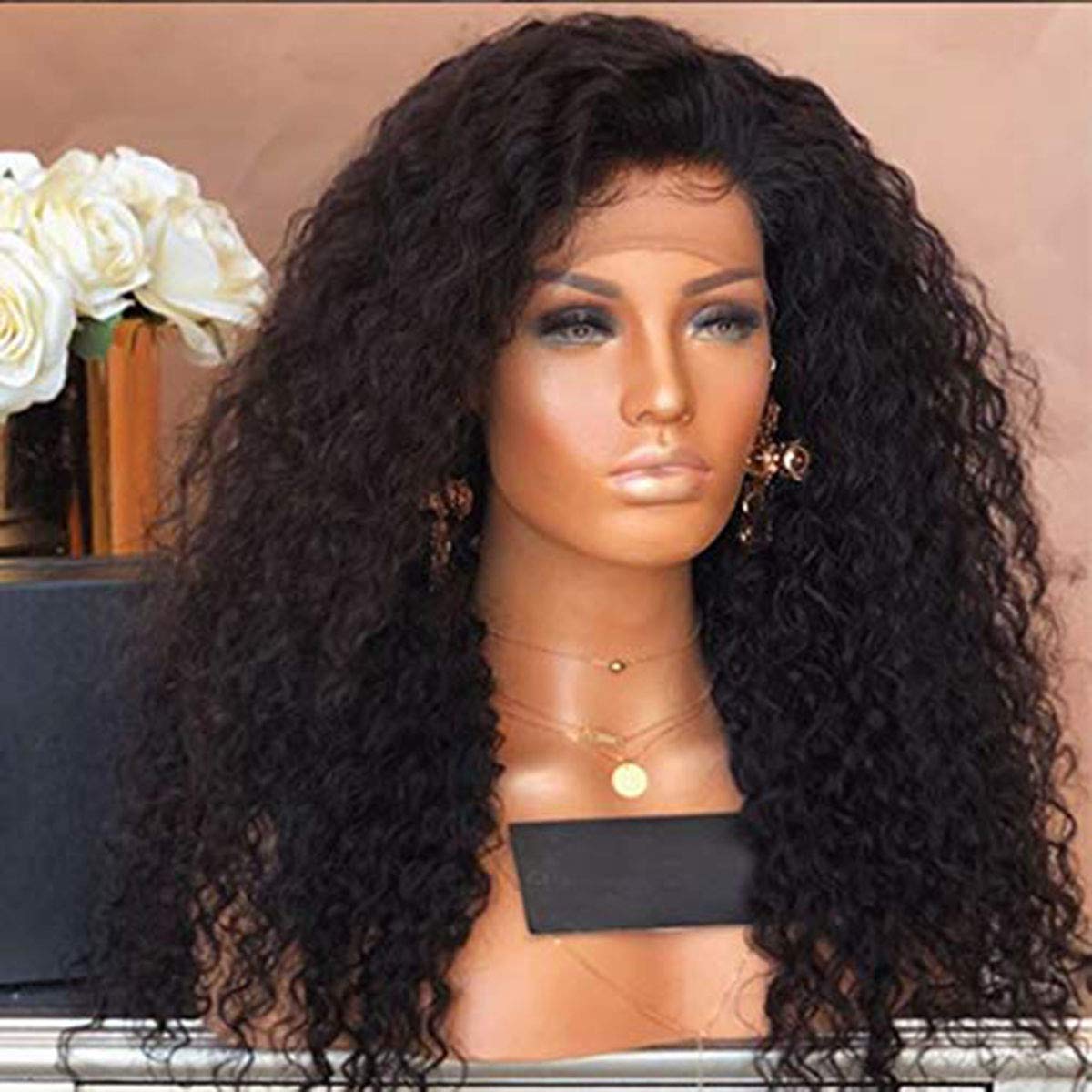 Dreambeauty 300% Density 13x6 Transparent Lace Front Human Hair Wigs - Water Wave Brazilian Remy Hair 6 Inch Deep Part Lace Wig with Baby Hair for Women (18 Inch) - Perfect for Daily Wear, Parties & Special Occasions